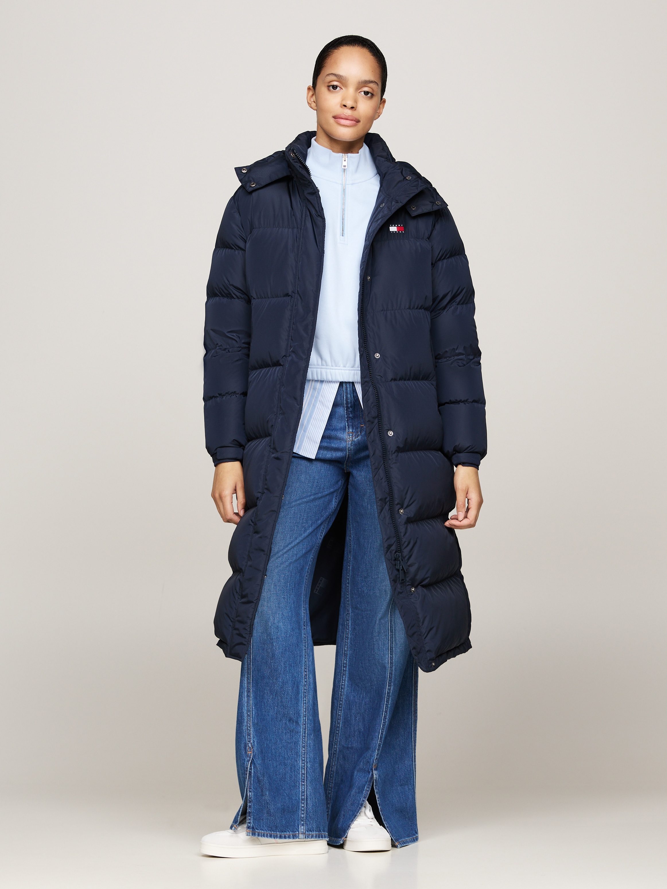 Tommy Jeans Curve Steppmantel »TJW ALASKA LONG PUFFER EXT«, in Grossen Grössen