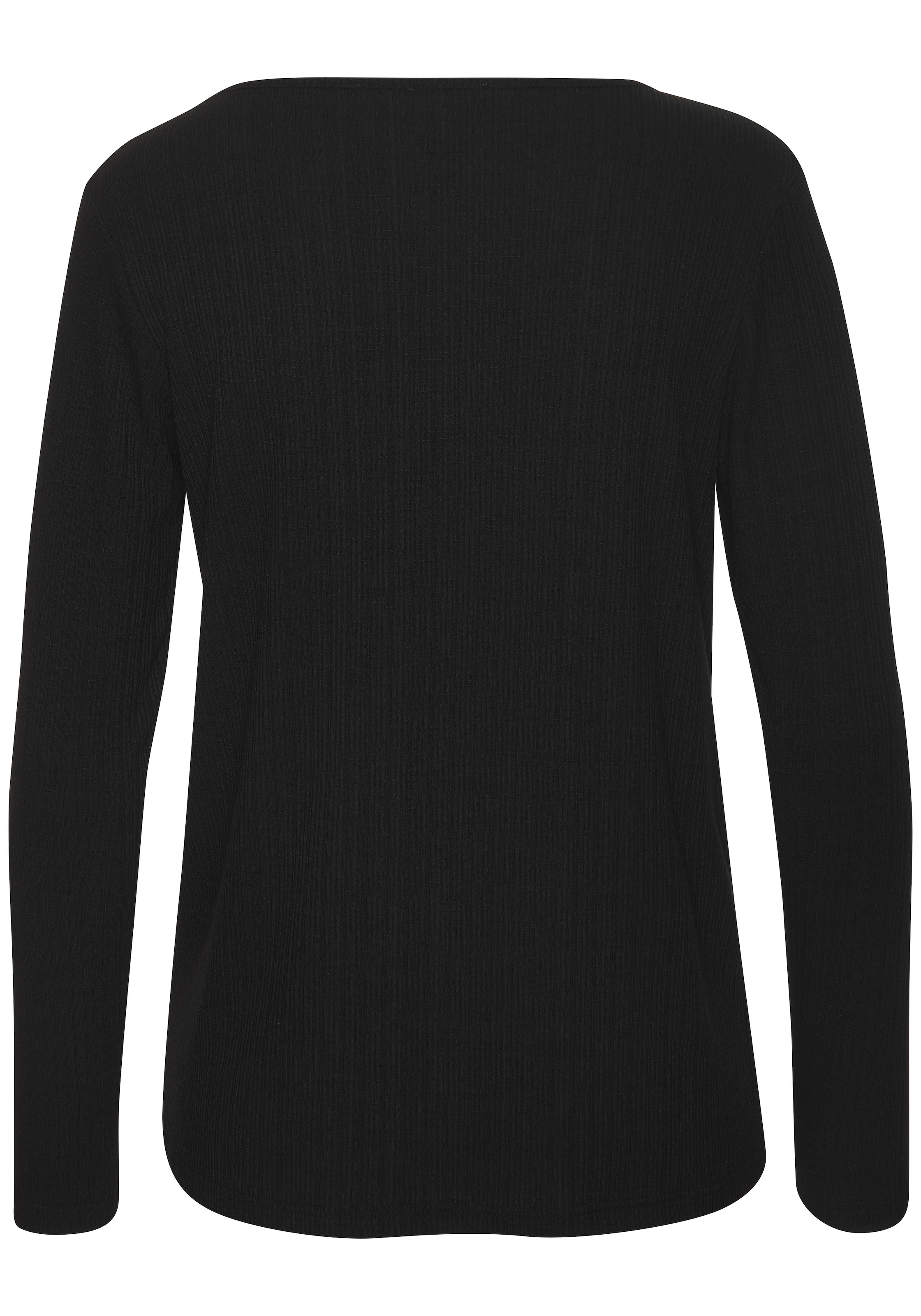 Vivance Langarmshirt »mit modischer Rippstruktur« aus weichfliessender Qualität mit Viskose