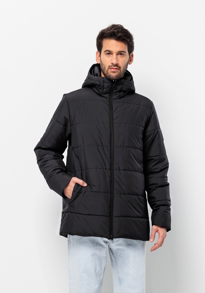 Jack Wolfskin, Herren, »DEUTZER LONG JKT M«, schwarz, M (50), Winterjacke