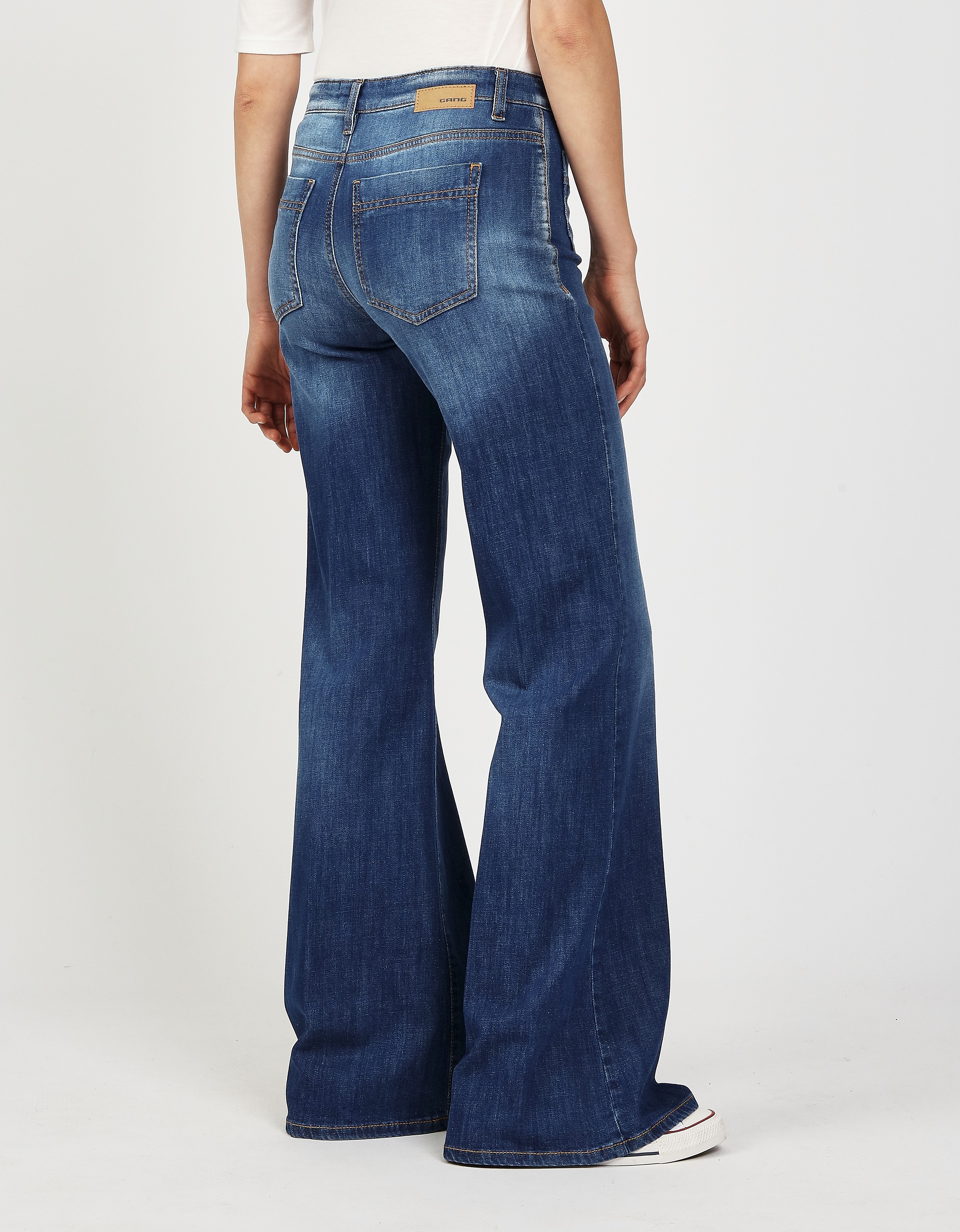 GANG Bootcut-Jeans »94 JESSI FLARED«, im angesagten Leo Muster