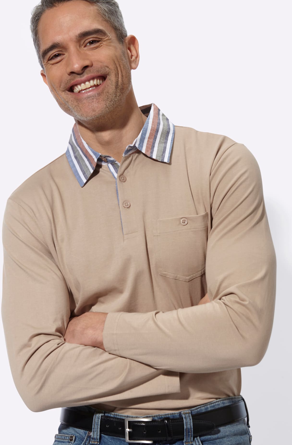 Classic Poloshirt »Langarm-Poloshirt« 1