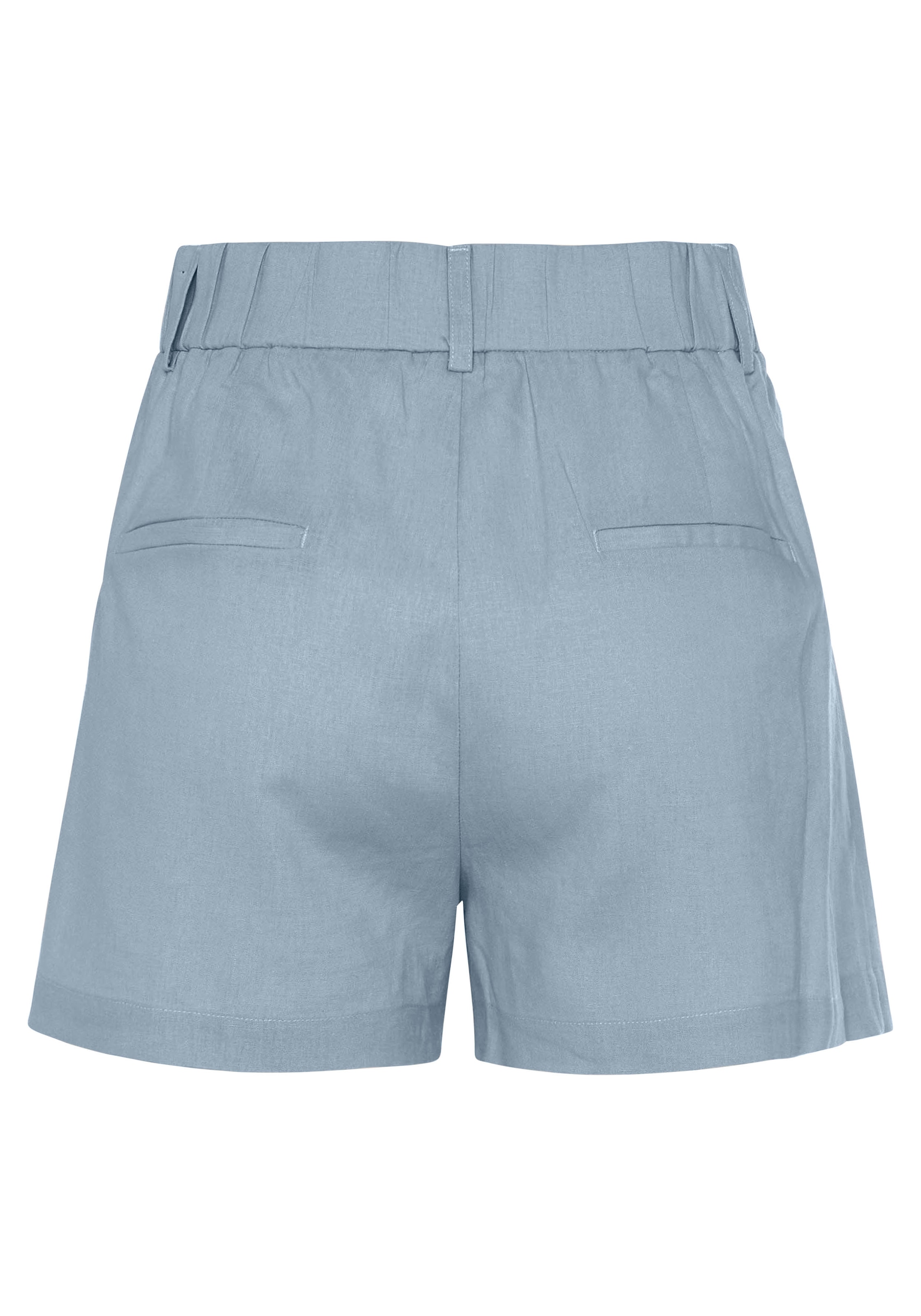 LASCANA Webshorts  aus Leinen-Viskose-Mix