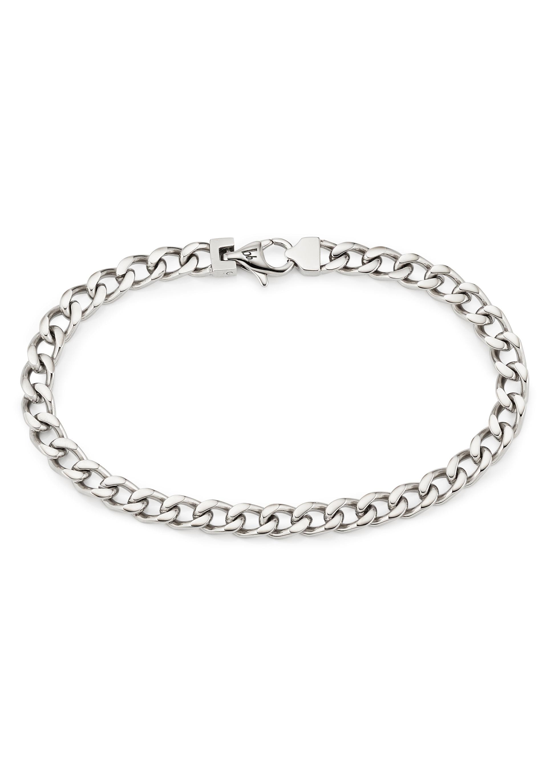 Image of Bruno Banani Edelstahlarmband "Schmuck Geschenk Armkette Panzerkette Silber"