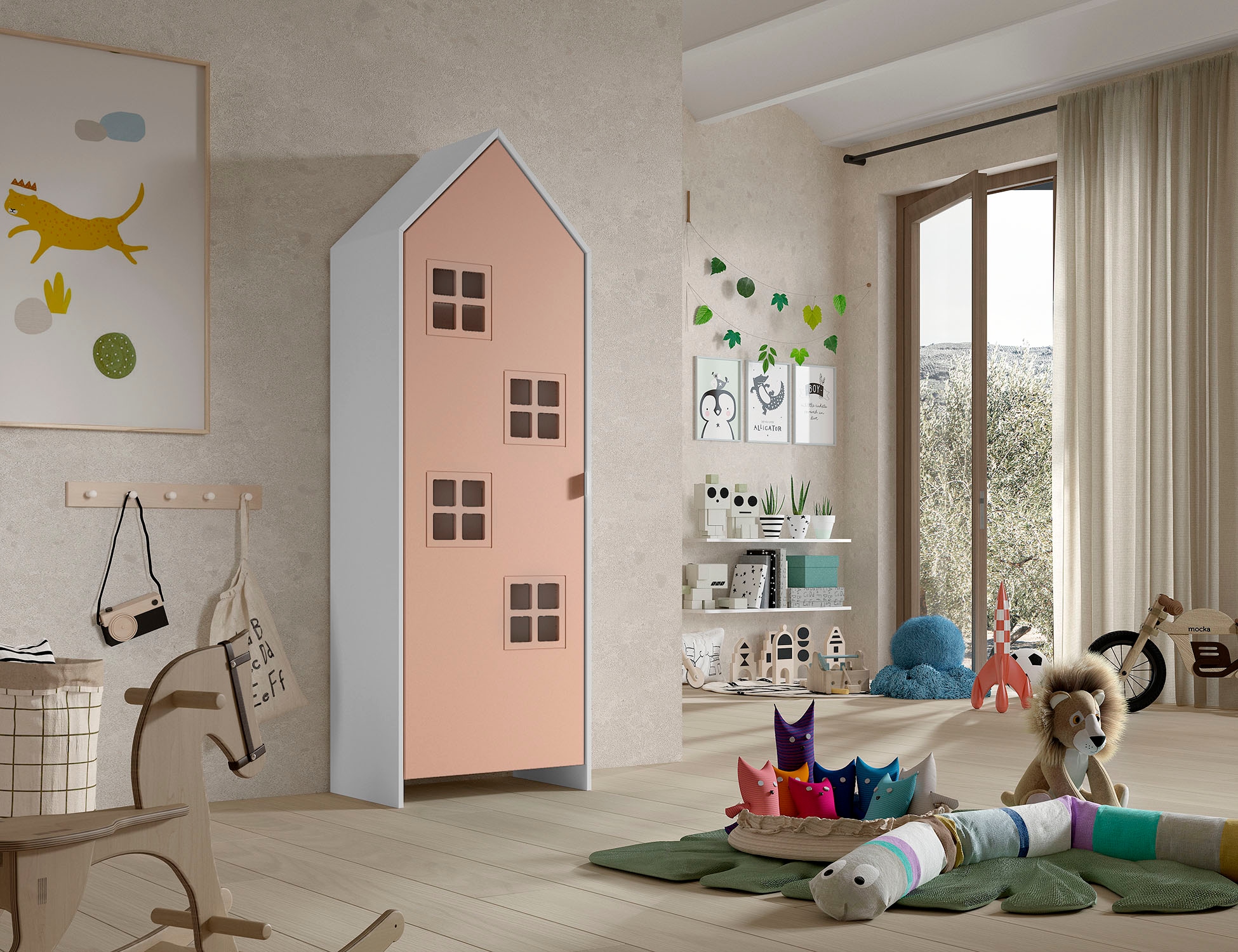 Vipack Kleiderschrank »Casami, mit trendiger Optik in zeitlosem Design« B/H/T ca. 57,6x171,3x37cm, Fronten in verschiedenen Farben erhältlich,  variable Innenausstattung und viel Stauraum
