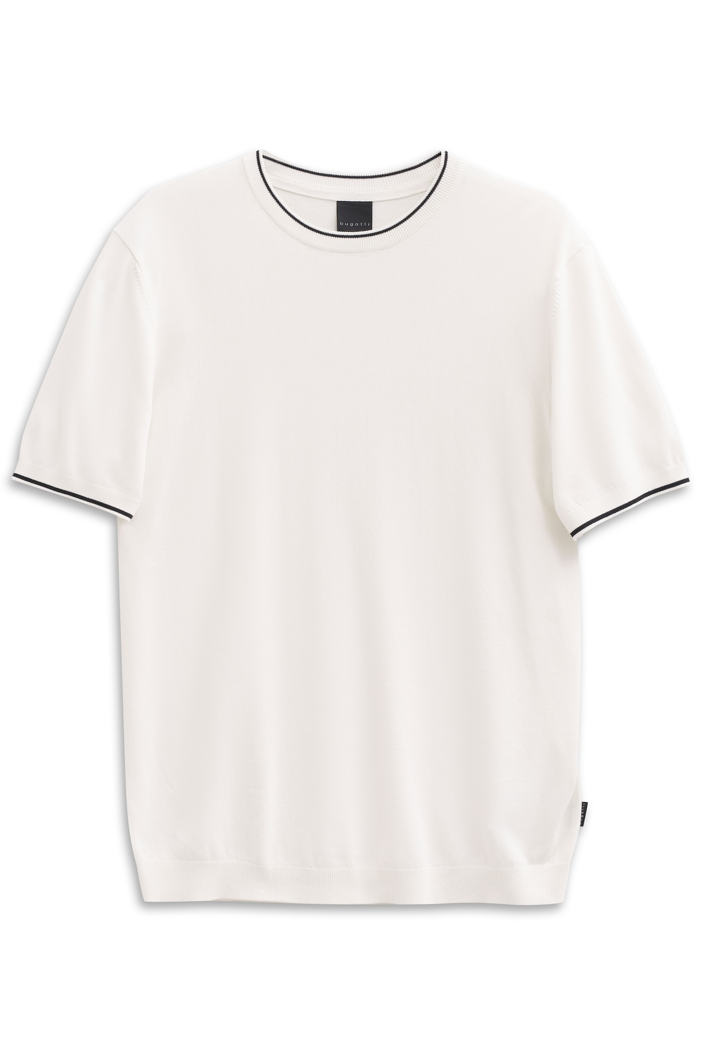 bugatti T-shirt »Regular Fit« mit Rundhals aus Viskose-Mix