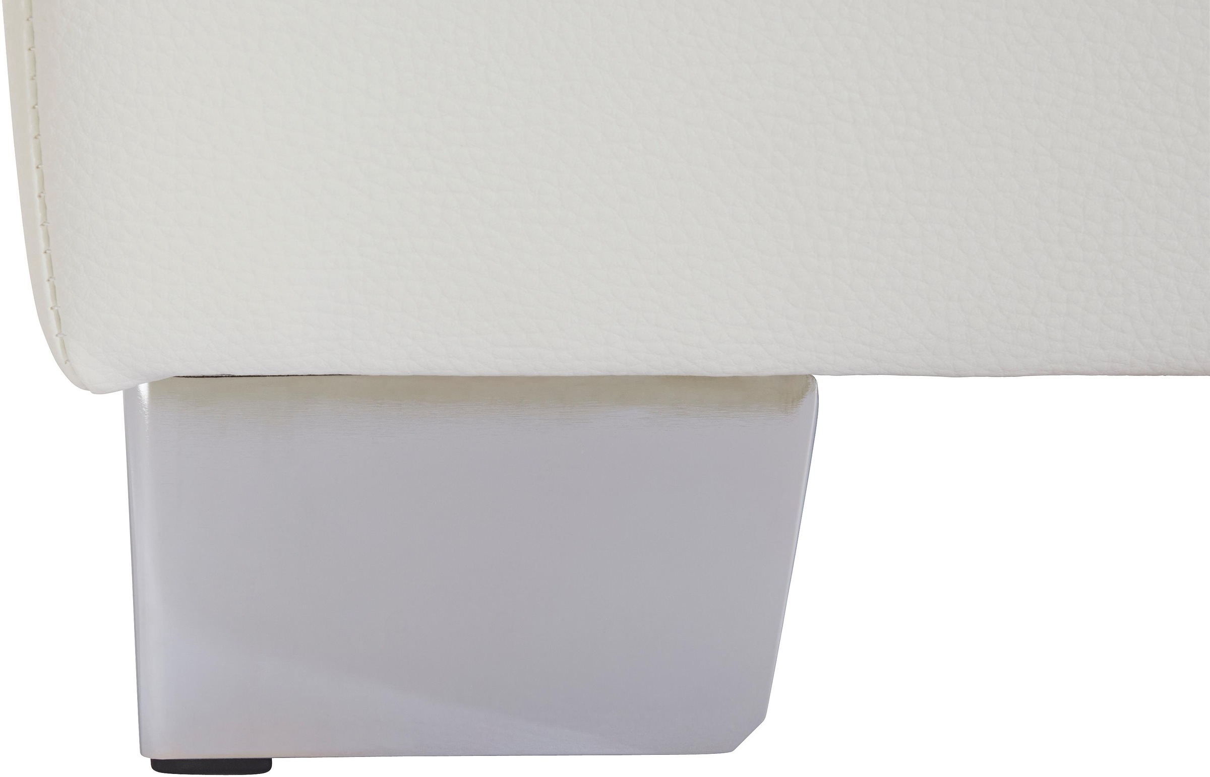 DOMO collection Wohnlandschaft »Turah moderne Steppung, incl. Zierkissen, auch in Leder,«, wahlweise mit Bettfunktion,  B/T/H: 297/82/75 cm, U-Form