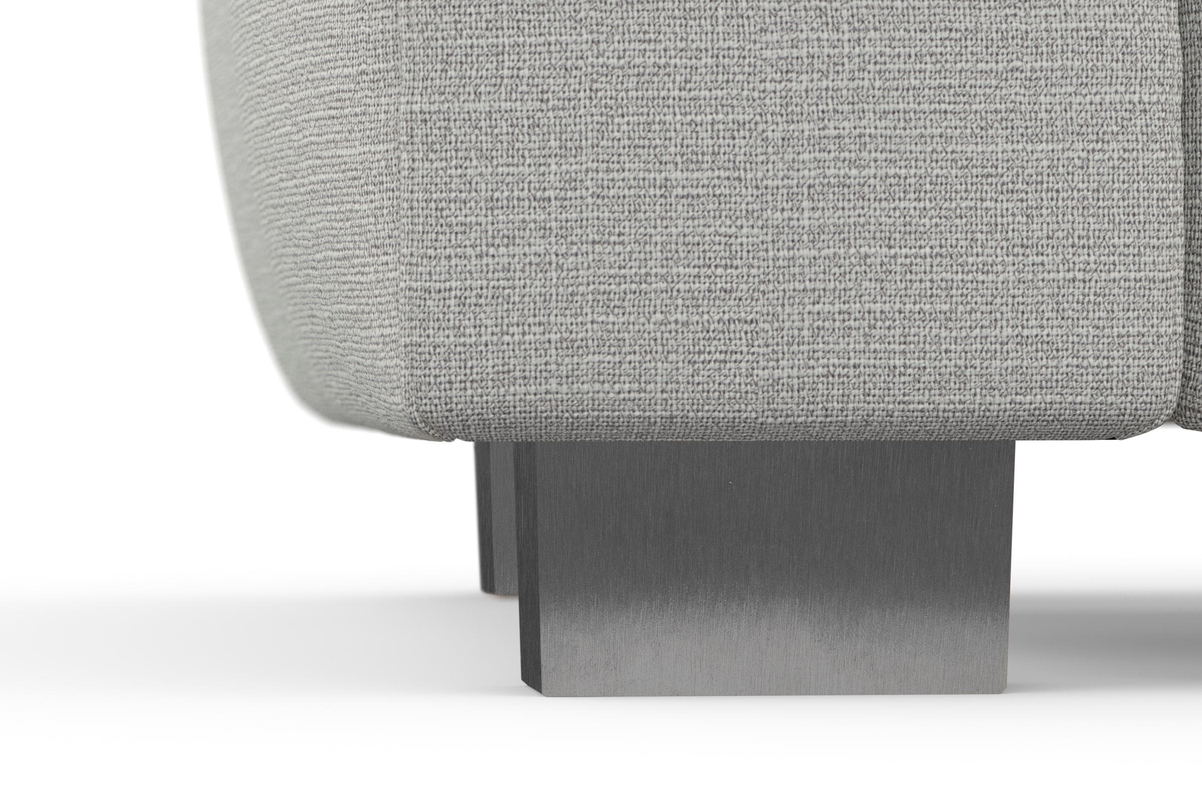 sit&more Ecksofa »Dundee L-Form« mit Federkern und Edelstahlfüssen, wahlweise mit Kopfteilverstellung