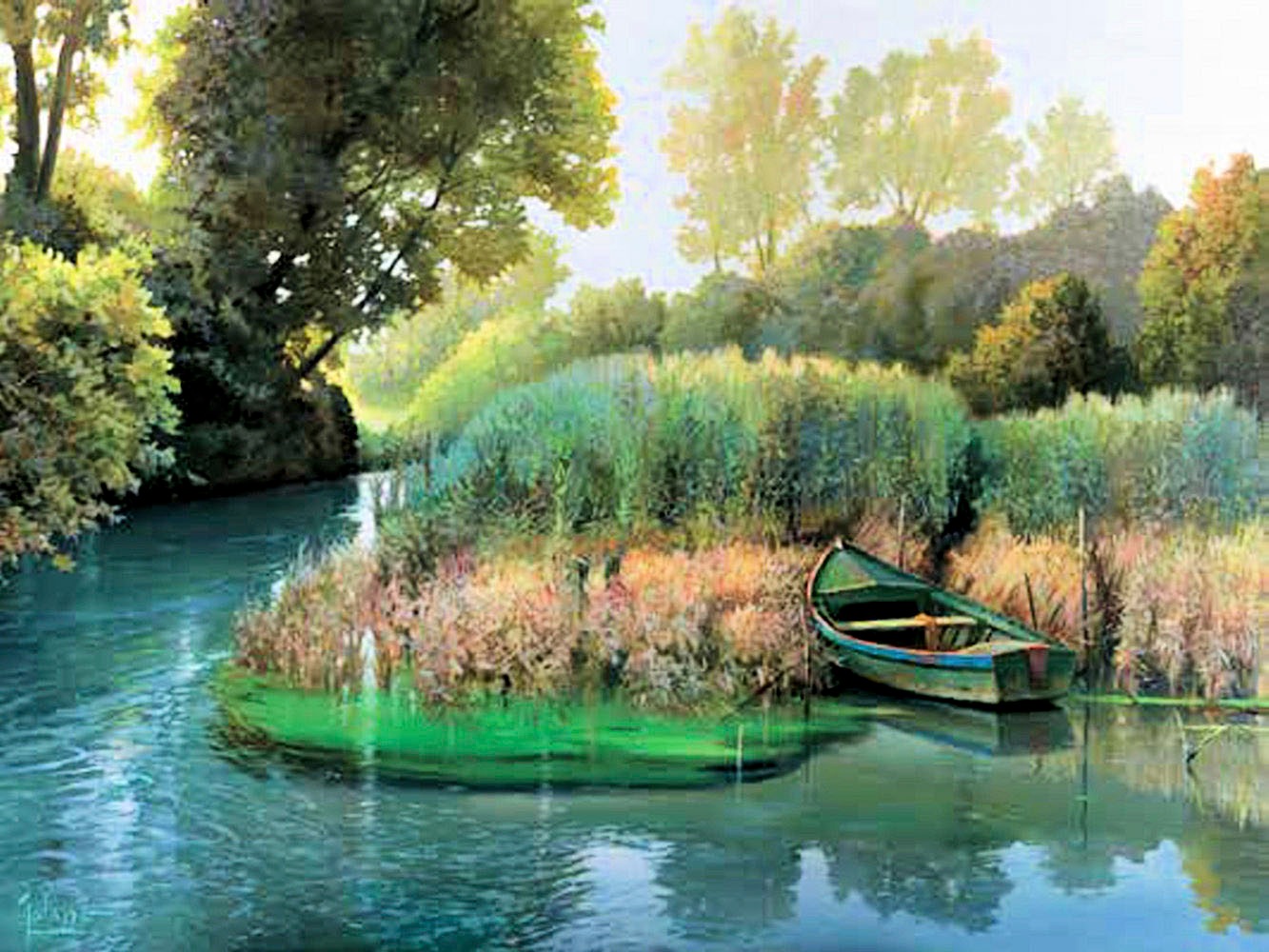 Image of Home affaire Kunstdruck »ADRIANO GALASSO / Sul fiume«, (1 St.) bei Ackermann Versand Schweiz