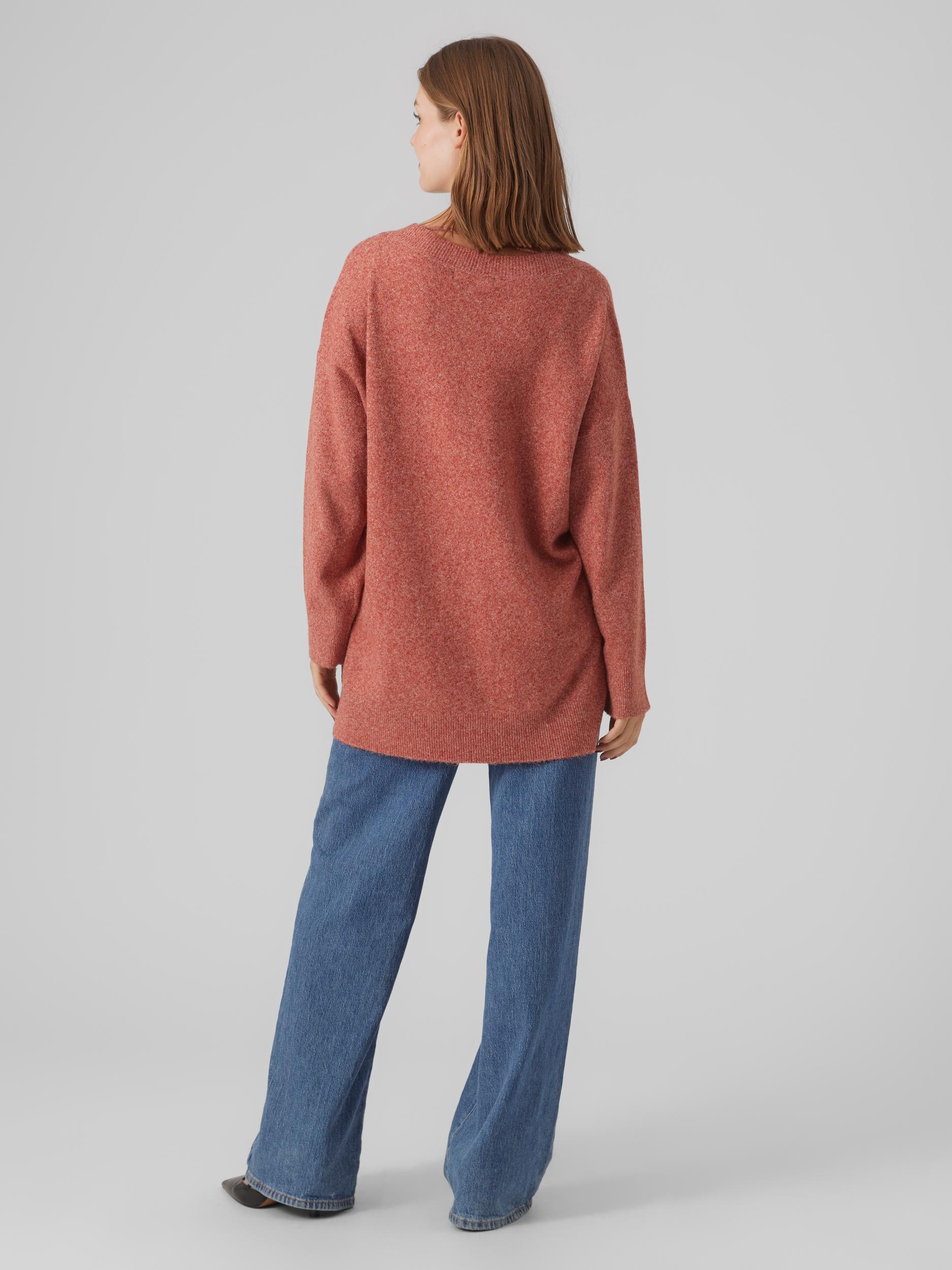 Vero Moda V-Ausschnitt-Pullover »VMDOFFY LS LONG V-NECK PULLOVER GA BOO«