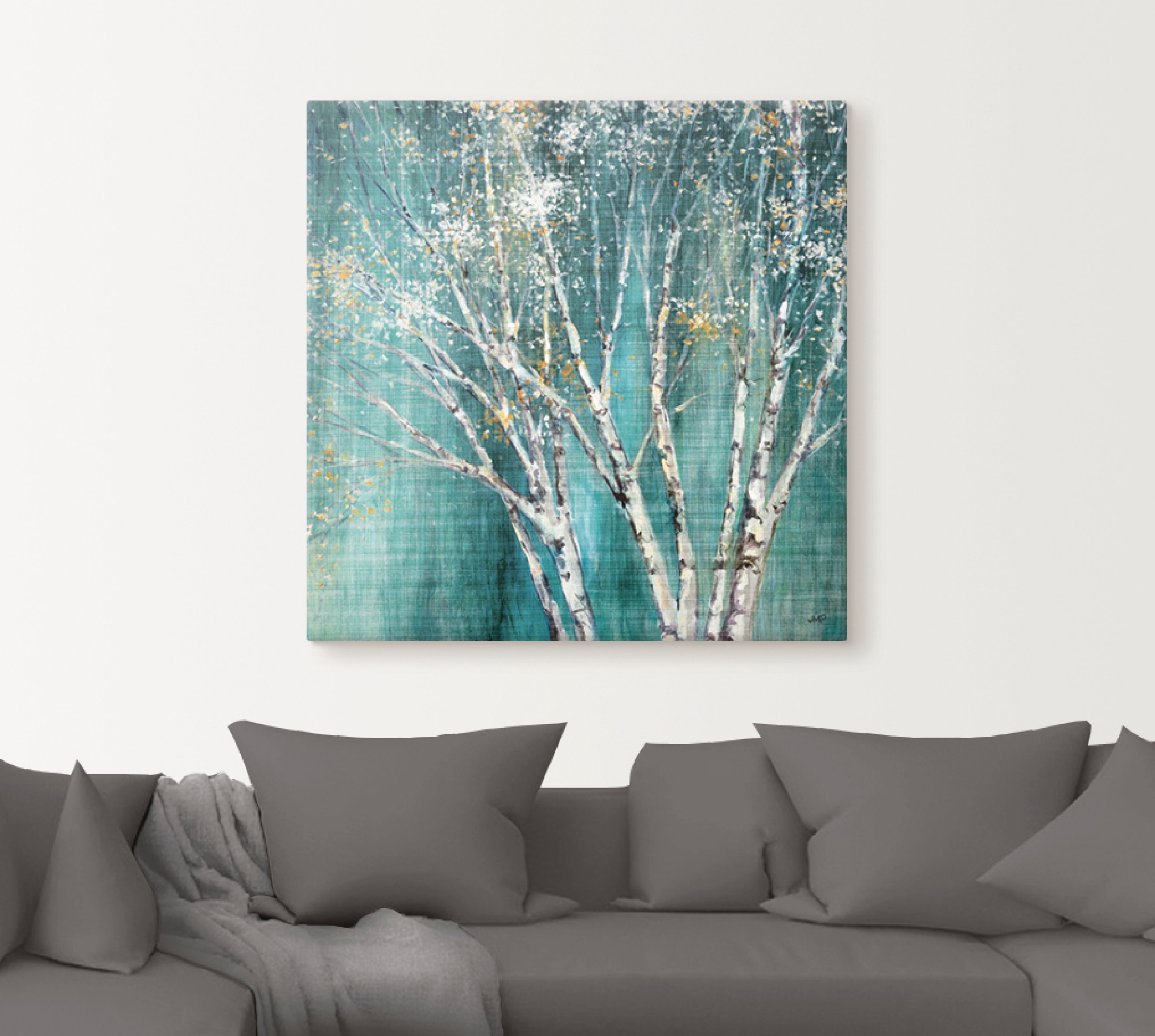Artland Wandbild »Blaue Birke«, Bäume, (1 St.), als Leinwandbild, Poster, Wandaufkleber in verschied. Grössen