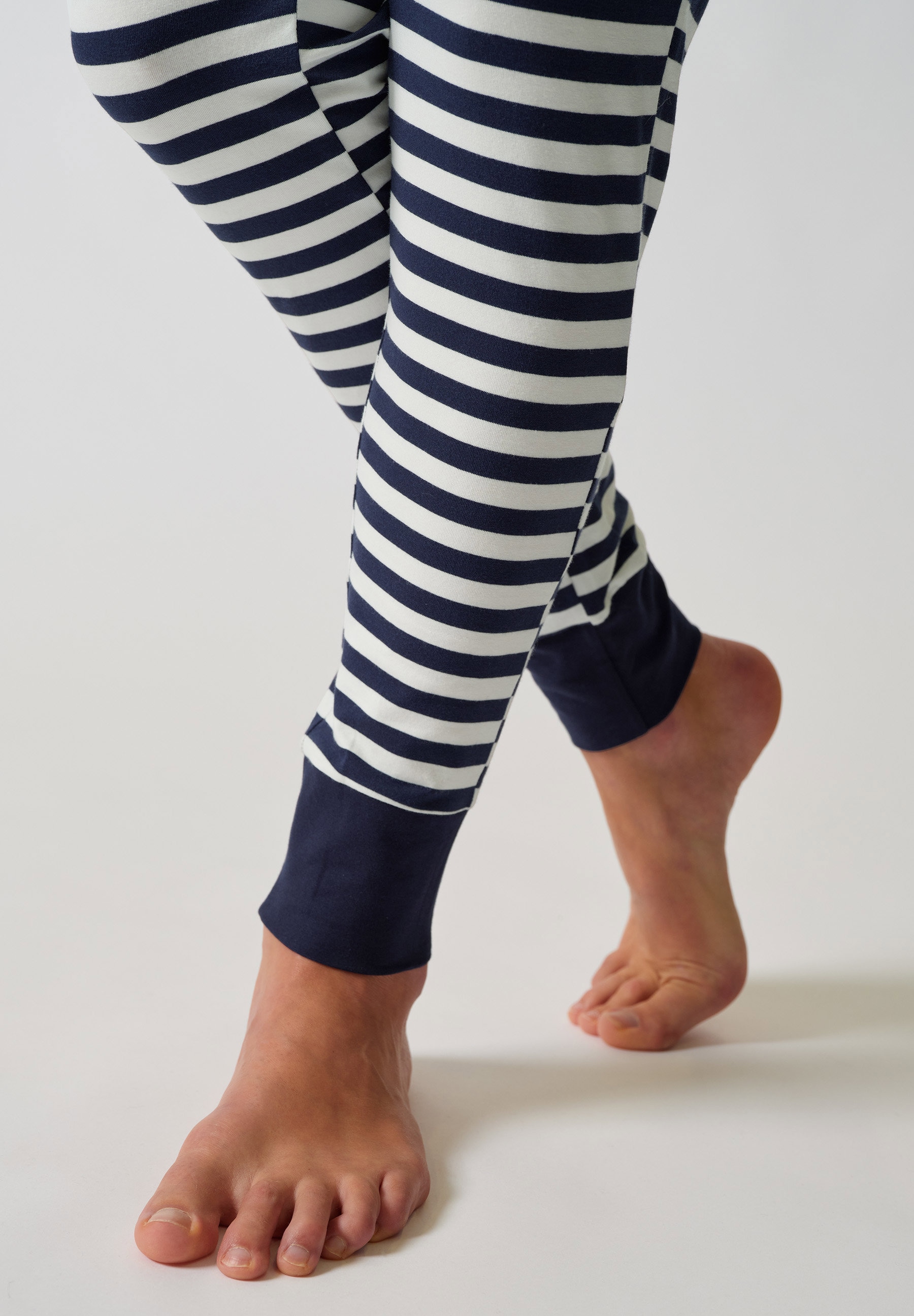 Skiny Pyjama »Night In Mix & Match« 2 pièces avec col rond, manches longues, large bord-côte