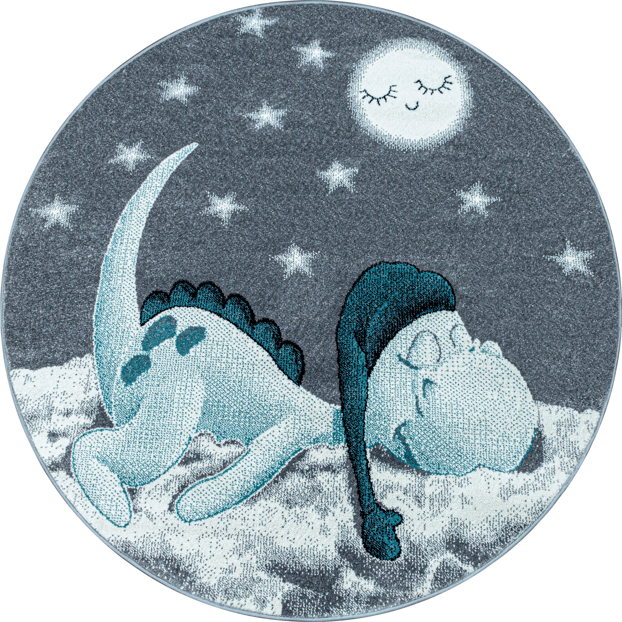 Image of Ayyildiz Teppiche Kinderteppich "Bambi 840" rund 11 mm Höhe auch in rechteckig, Drachen Motiv, Kurzflor