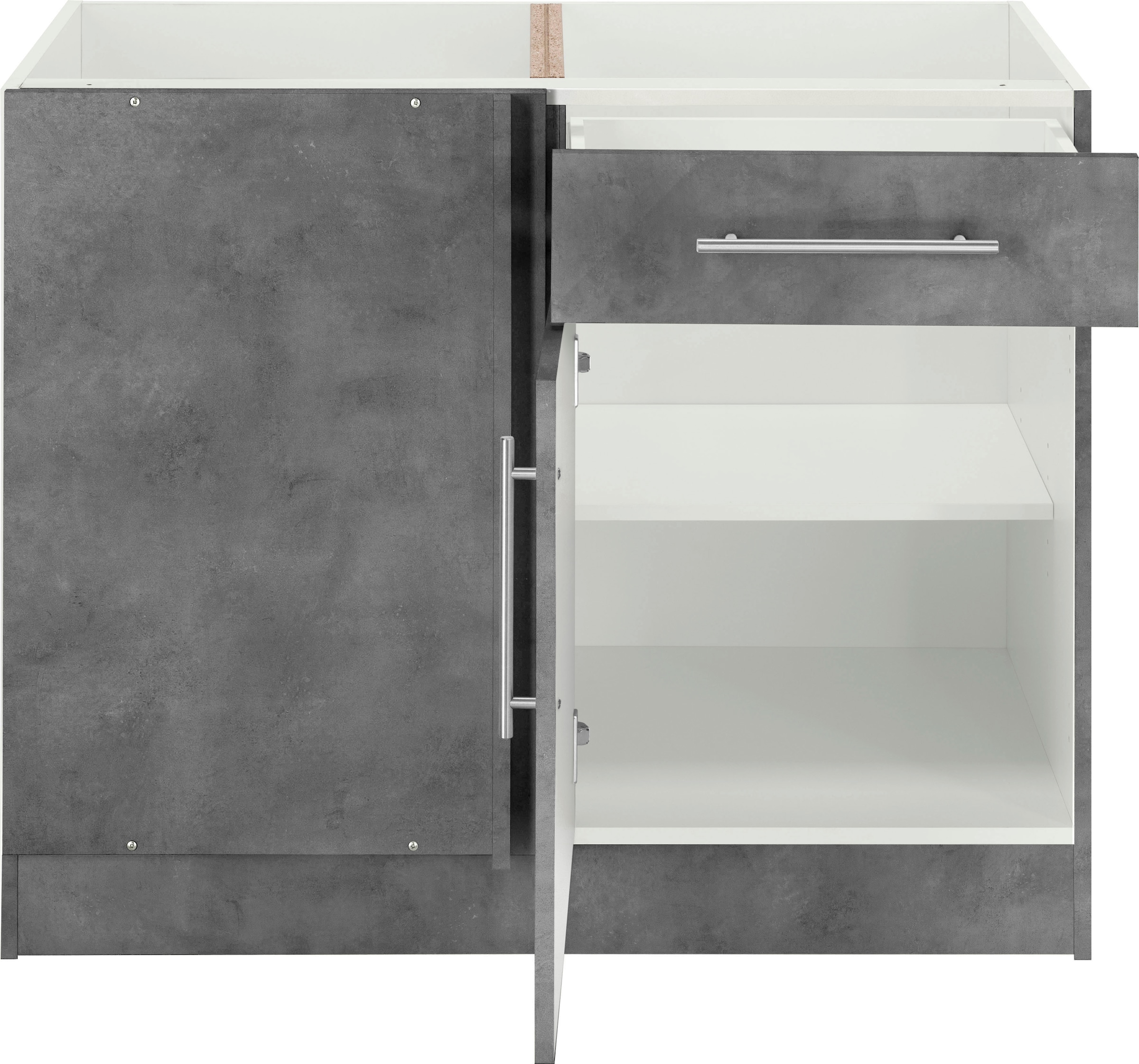 wiho Küchen Eckunterschrank »Cali«, 100 cm breit, Planungsmass 110 cm, ohne Arbeitsplatte