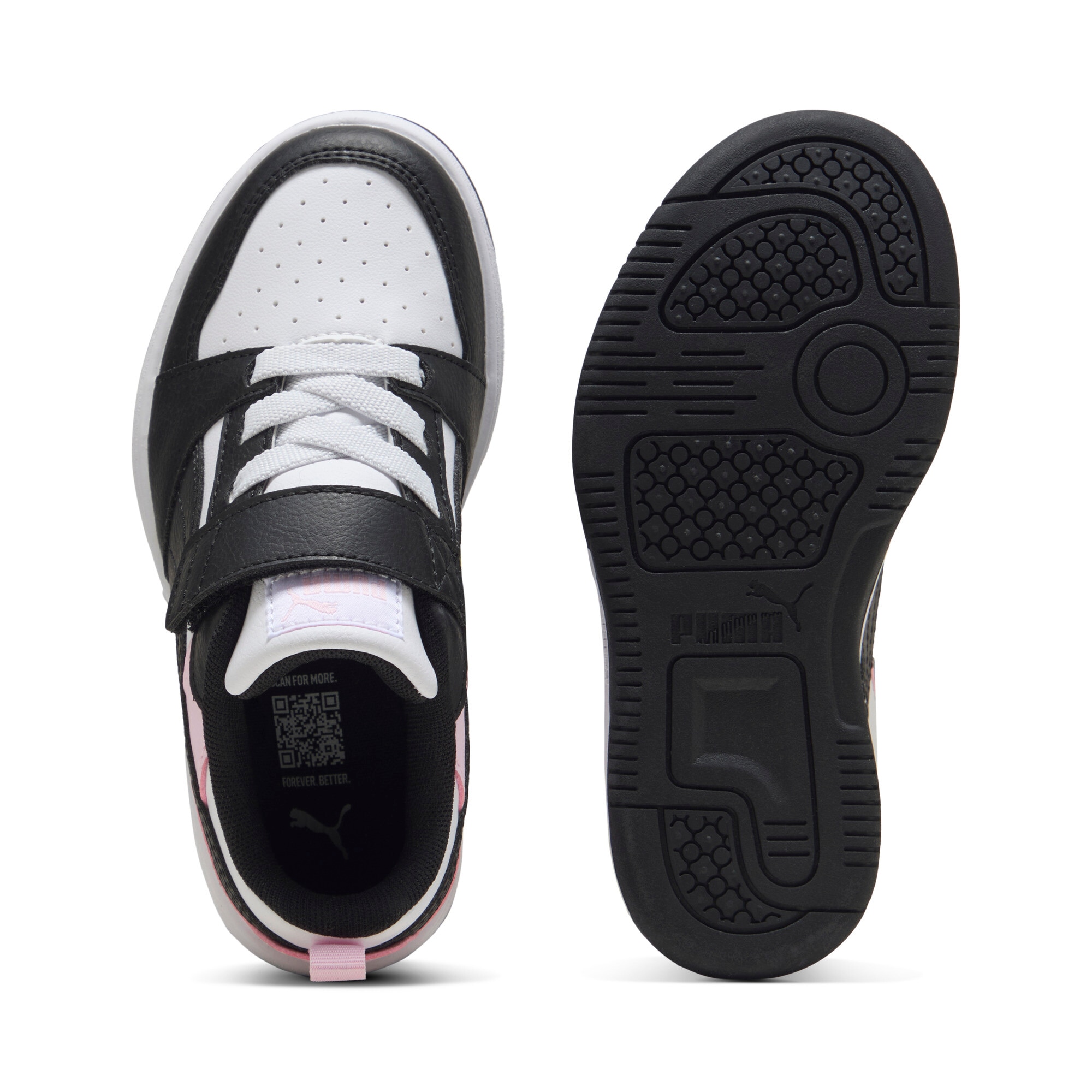 PUMA Sneaker »REBOUND V6 LO AC+ PS«  knöchelhoher Schnitt, mit Klettverschluss, mit Gummilaufsohle