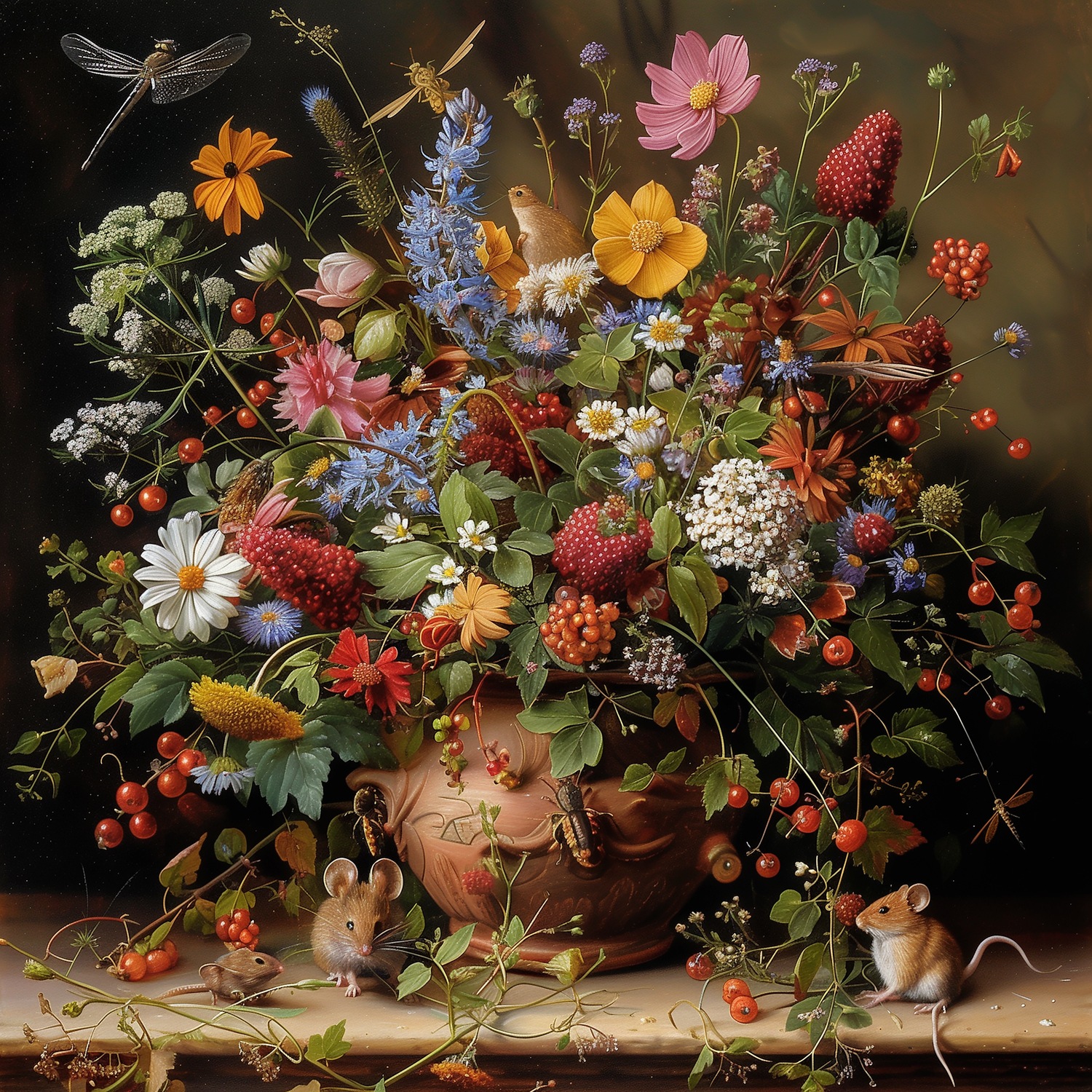 queence Leinwandbild »Frühlingsstrauss« Blumen | Blumenbilder | Gemälde | Kunst | Pflanzen | Pflanzenbilder | Romantisch | Stillleben | Vasen | Vasen & Töpfe 1 Stk. tlg. Premium-Leinwandstoff, Handarbeit aus Deutschland