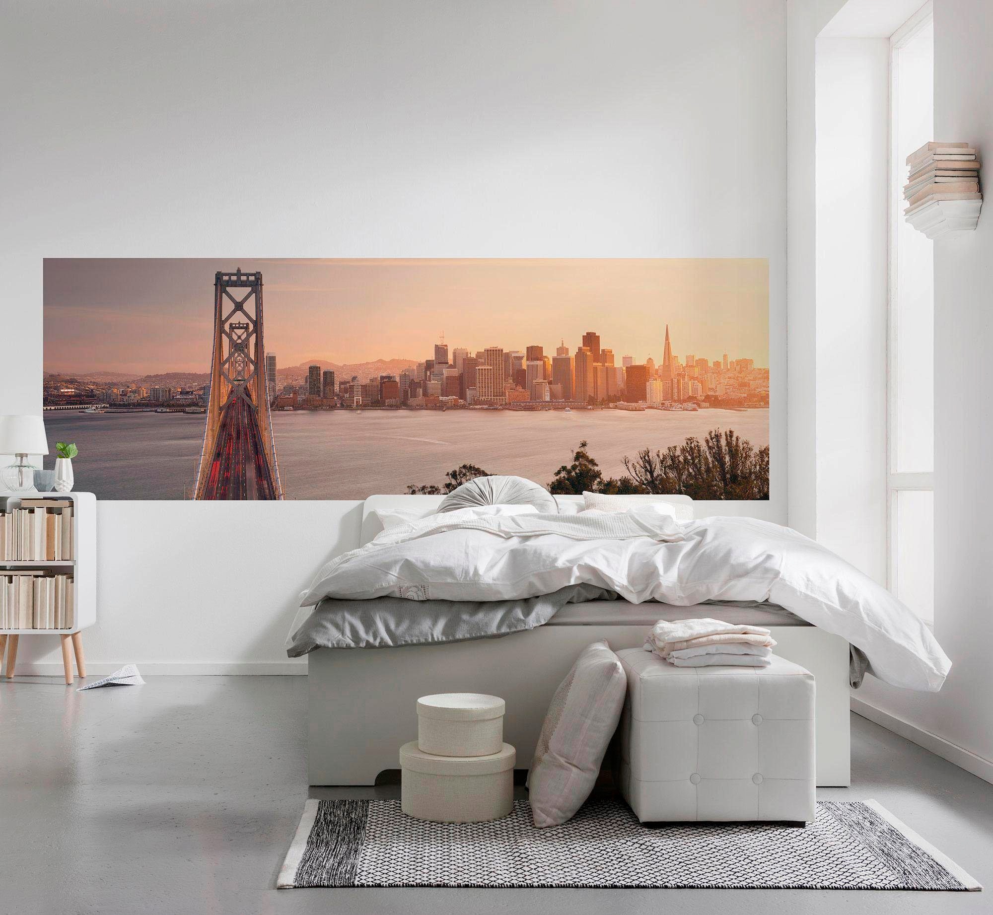Komar Vliestapete »Digitaldruck Vlies - California Dreaming - Grösse 300 x 100 cm«, bedruckt, Wohnzimmer, Schlafzimmer