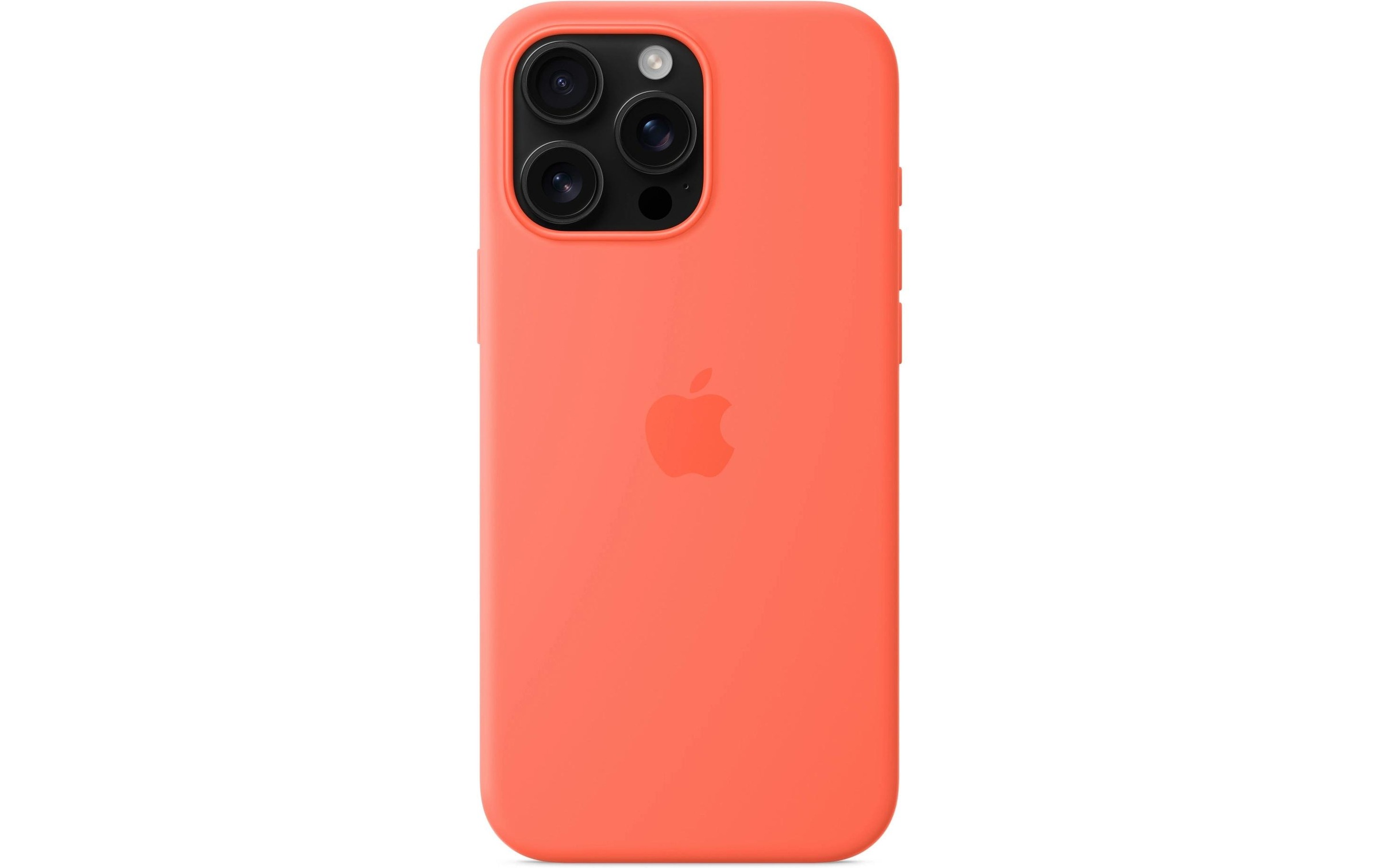 Apple Smartphone Silikon Case mit MagSafe, iPhone 16 Pro Max Mandarine