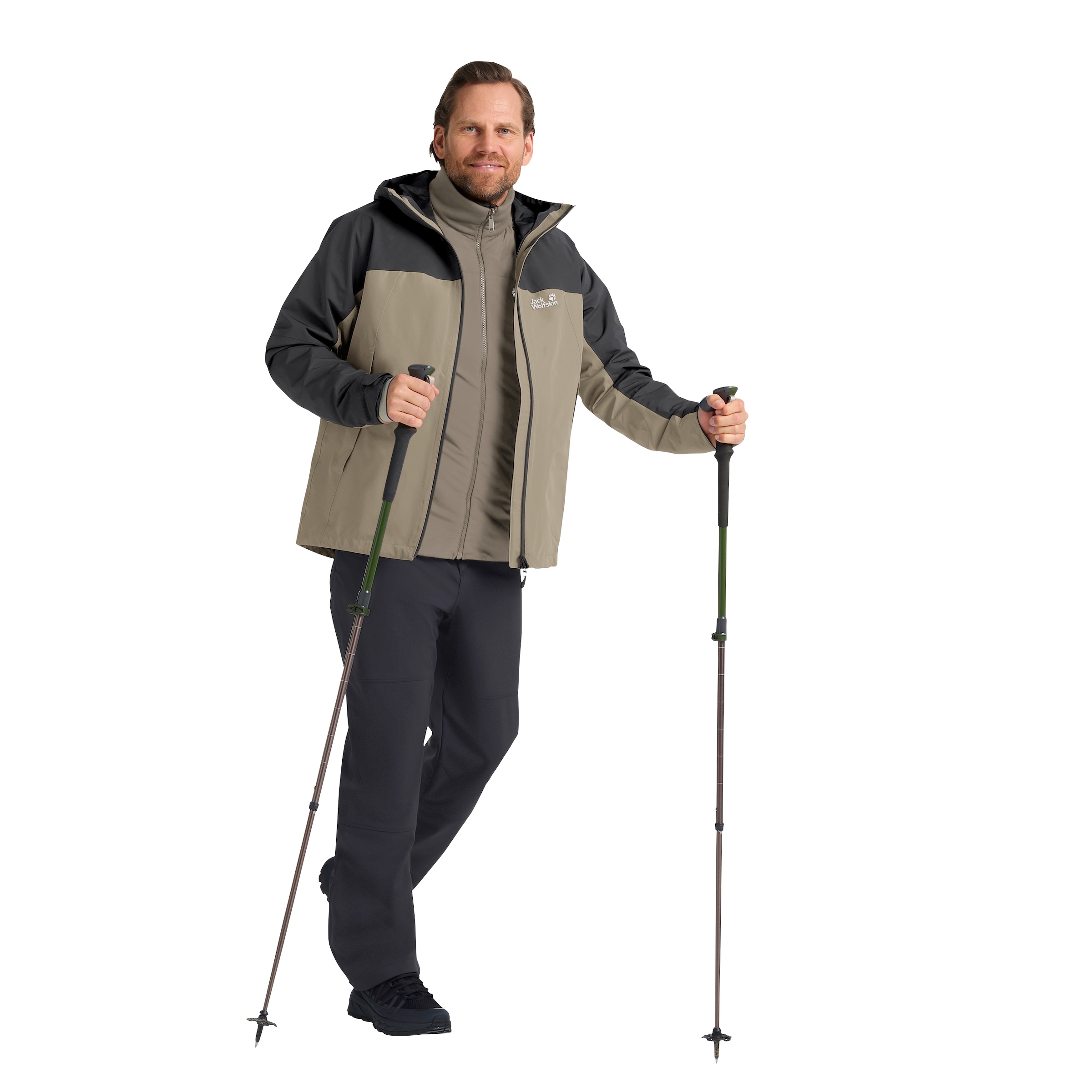 Jack Wolfskin 3-in-1-Funktionsjacke, 3in1, wasserdicht, Übergangsjacke