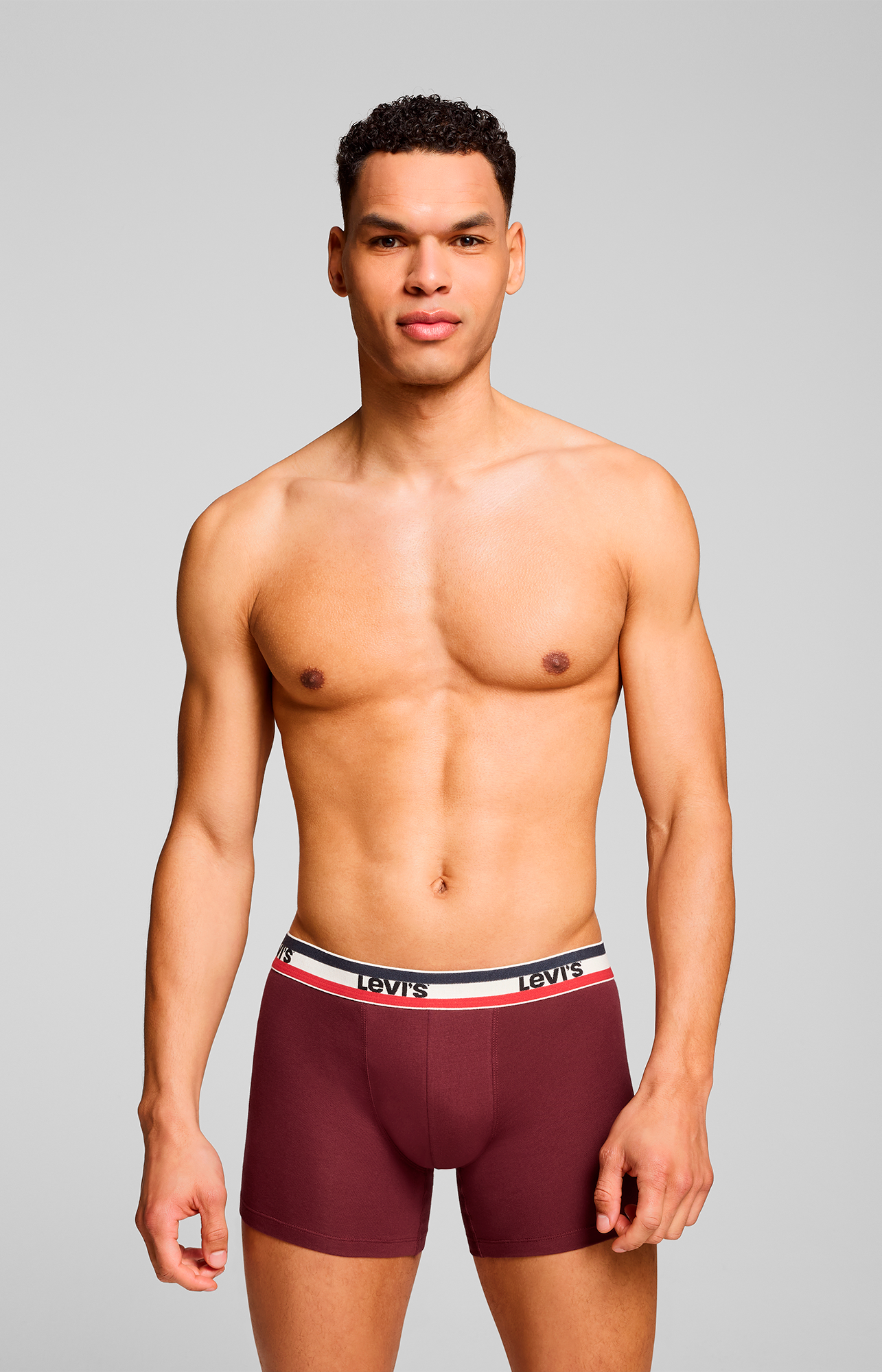 Levi's® Boxershorts »LEVIS MEN SPRTSWR LOGO BOXER BRIEF 3P«, (Packung, 3er Pack), mit breitem Logobund