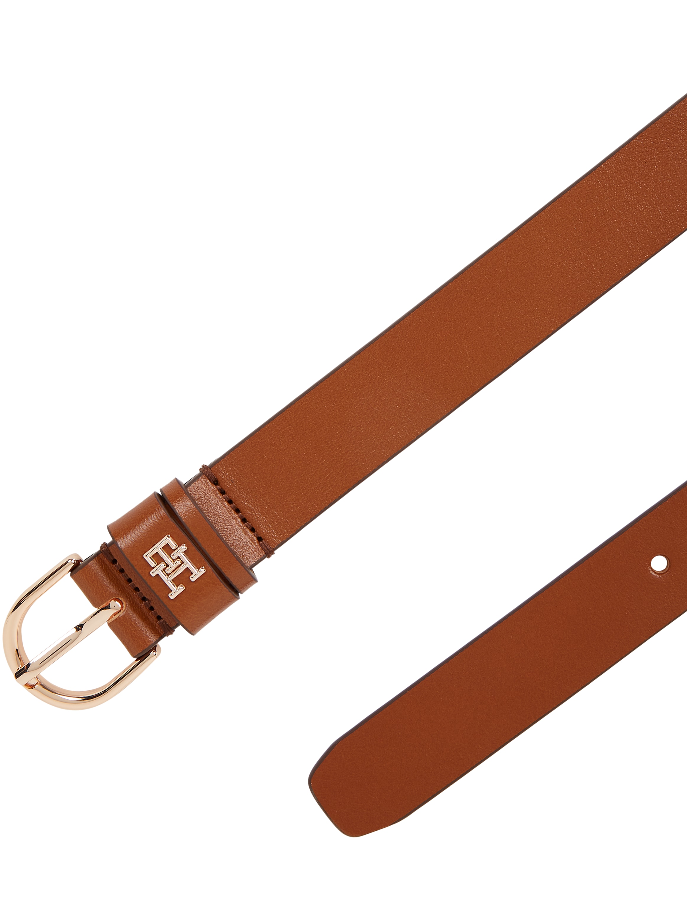 Tommy Hilfiger Ledergürtel »ESSENTIAL EFFORTLESS 2.5«, Logoemblem, weiche Haptik, ovale Einfachdornschliesse