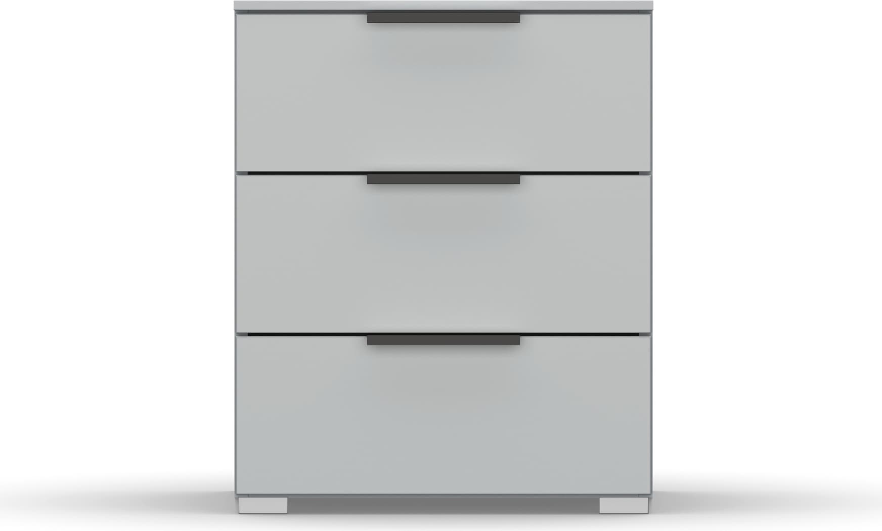 Image of rauch Nachtkommode "Nachttisch Nachtkonsole Nachtschrank SKAT MERIDIAN" inkl. SOFT-CLOSE-FUNKTION, mit 3 Schubladen in elegantem Design MADE IN GERMANY