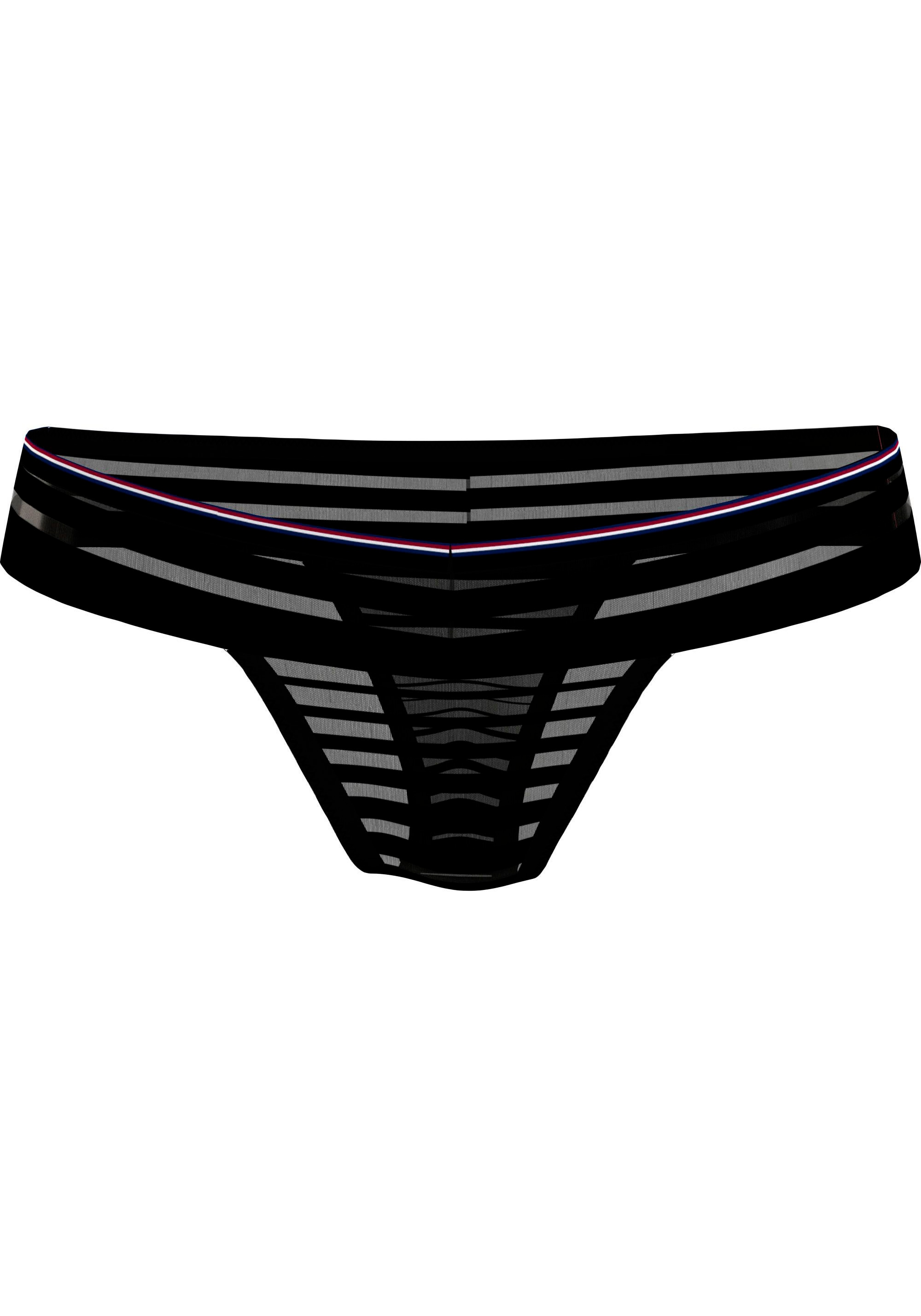 T-String Tommy Labelfarben Kontrastband Hilfiger Underwear am »THONG«, ♕ mit in Bund auf versandkostenfrei