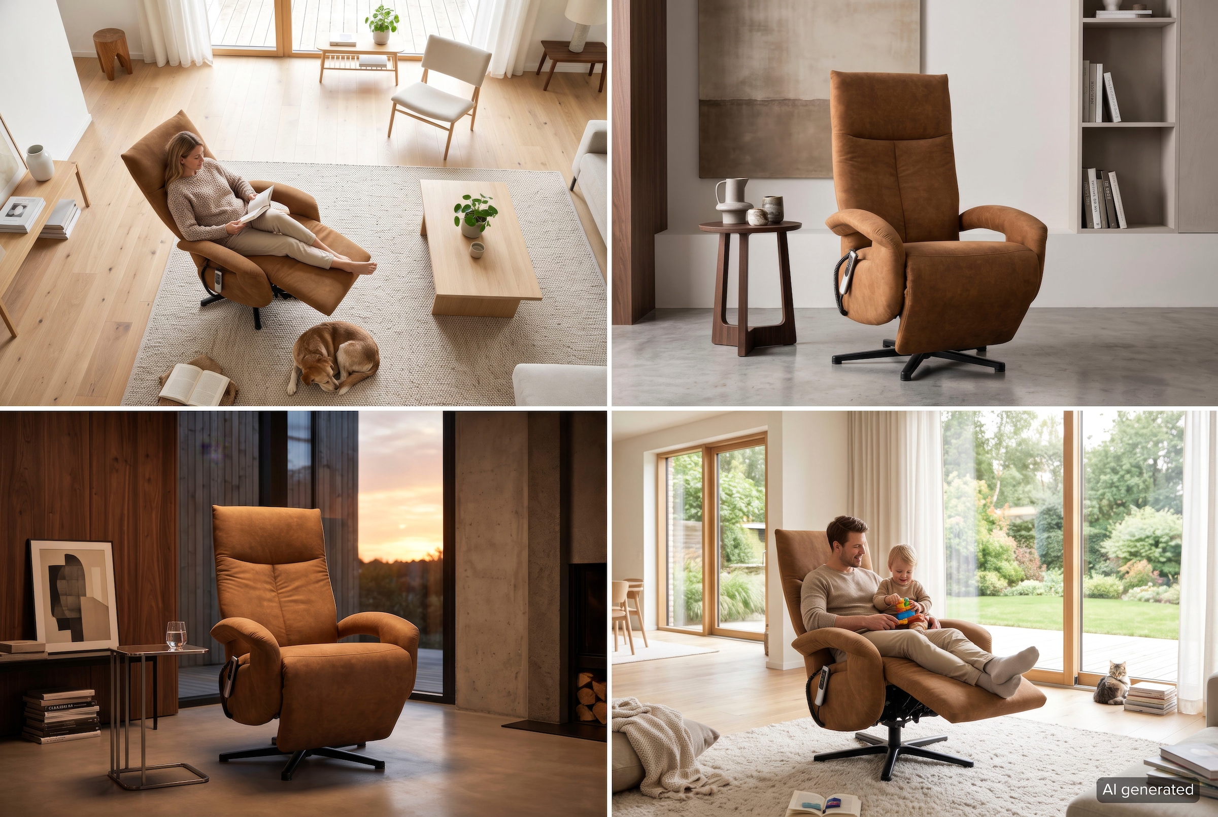 sit&more Fauteuil TV »Tycoon mit Kopfteilverstellung und 360° Drehfunktion« fonction manuelle ou électrique au choix, aussi avec batterie (sans fil)