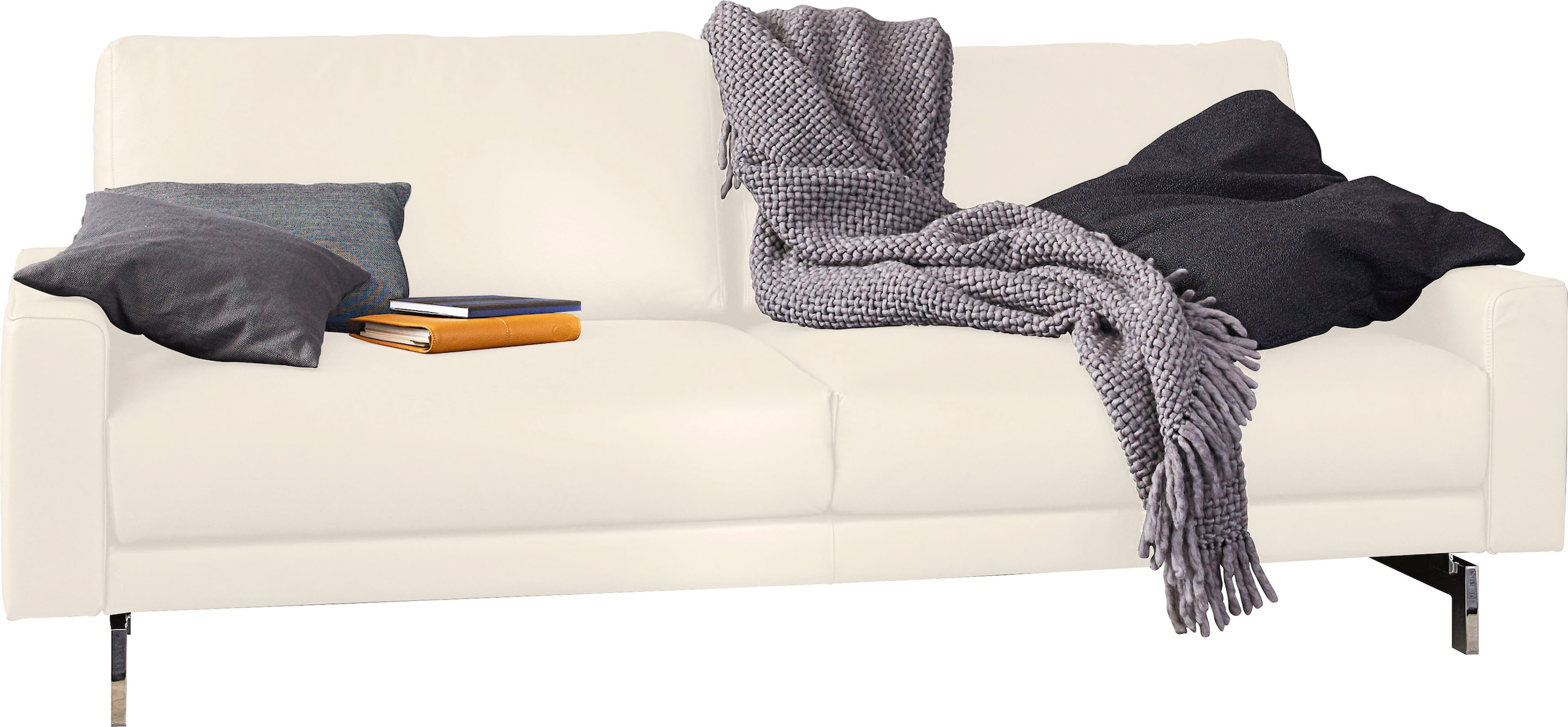 Image of Creation BY ROLF BENZ 2,5-Sitzer "CR.450, Designsofa, Loungesofa" Armlehne niedrig, Fuss chromfarben glänzend, Breite 184 cm
