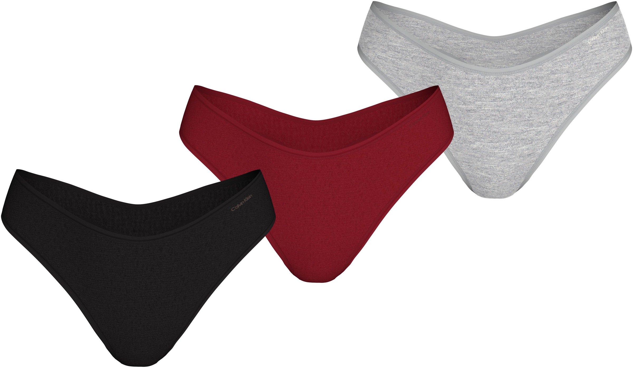 Image of Calvin Klein Underwear Tanga "3 PACK THONG (LOW-RISE)" Packung, 3er-Pack, 3 Stk. mit Markenlabel