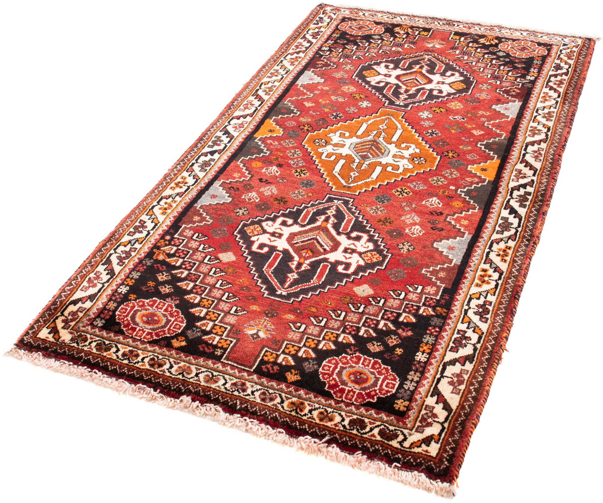 Image of morgenland Orientteppich »Perser - Nomadic - 165 x 92 cm - rot«, rechteckig, 10 mm Höhe, Wohnzimmer, Handgeknüpft, Einzelstück mit Zertifikat bei Ackermann Versand Schweiz