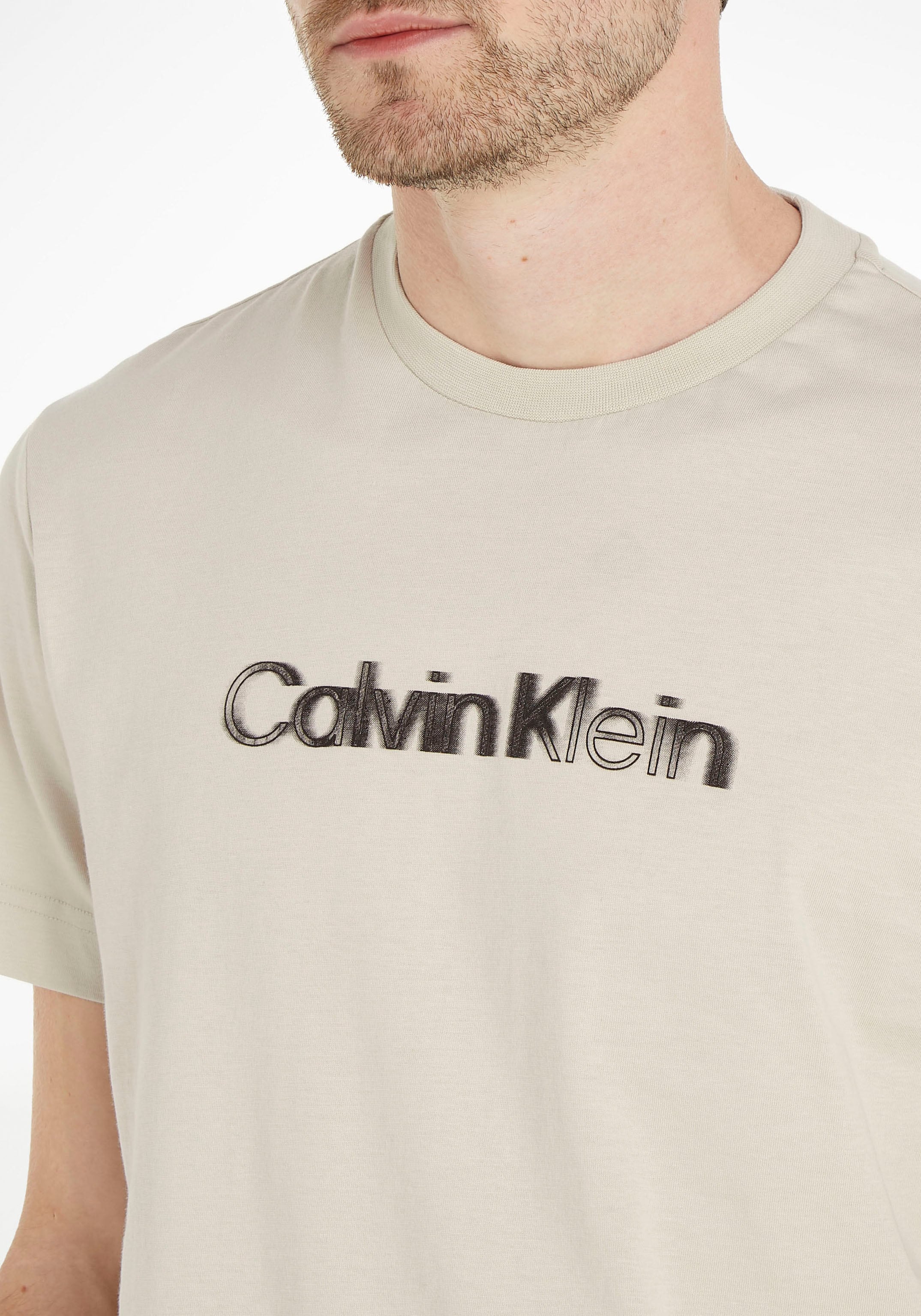 bas Brust Logo Calvin ligne Acheter mit Calvin auf prix Klein Tendance à Klein en der Kurzarmshirt,