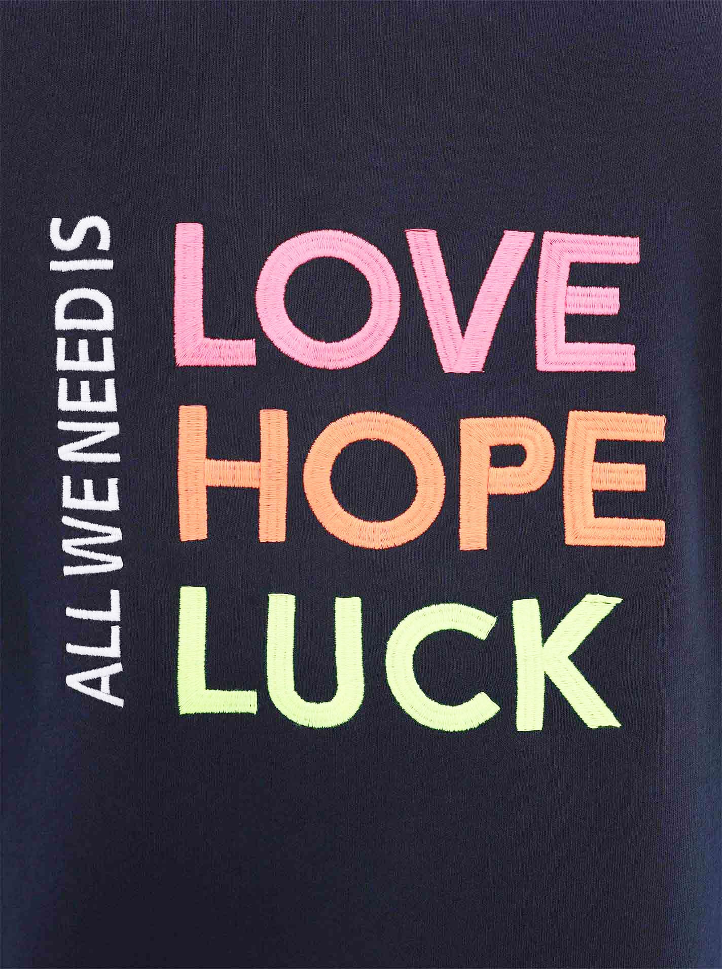 Zwillingsherz Jerseymantel Regular Fit, Langarm, Kapuze, Reissverschluss, Neon-Stickerei