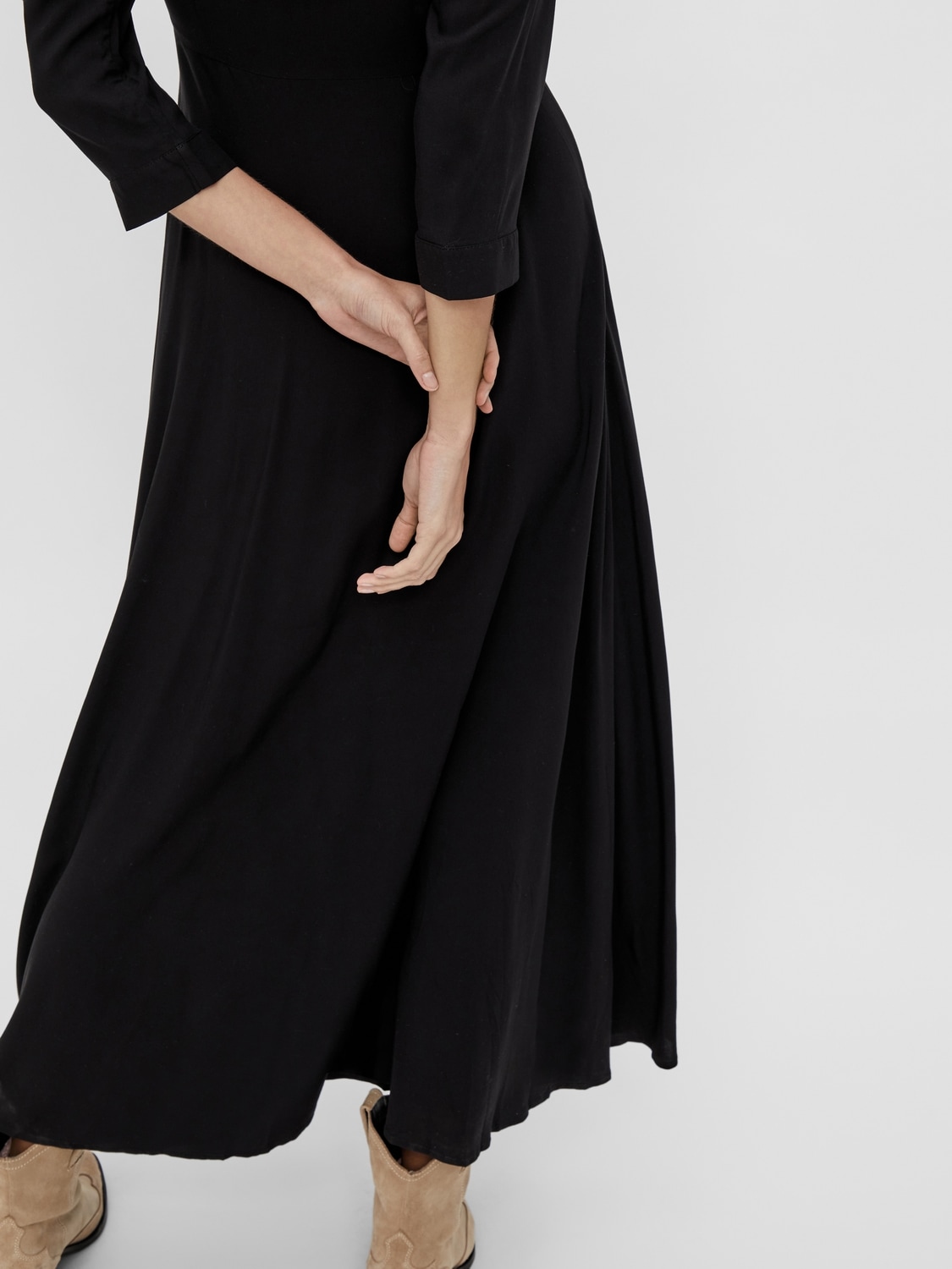 Y.A.S Hemdblusenkleid »YASSAVANNA LONG SHIRT DRESS«, mit 3/4 Ärmel