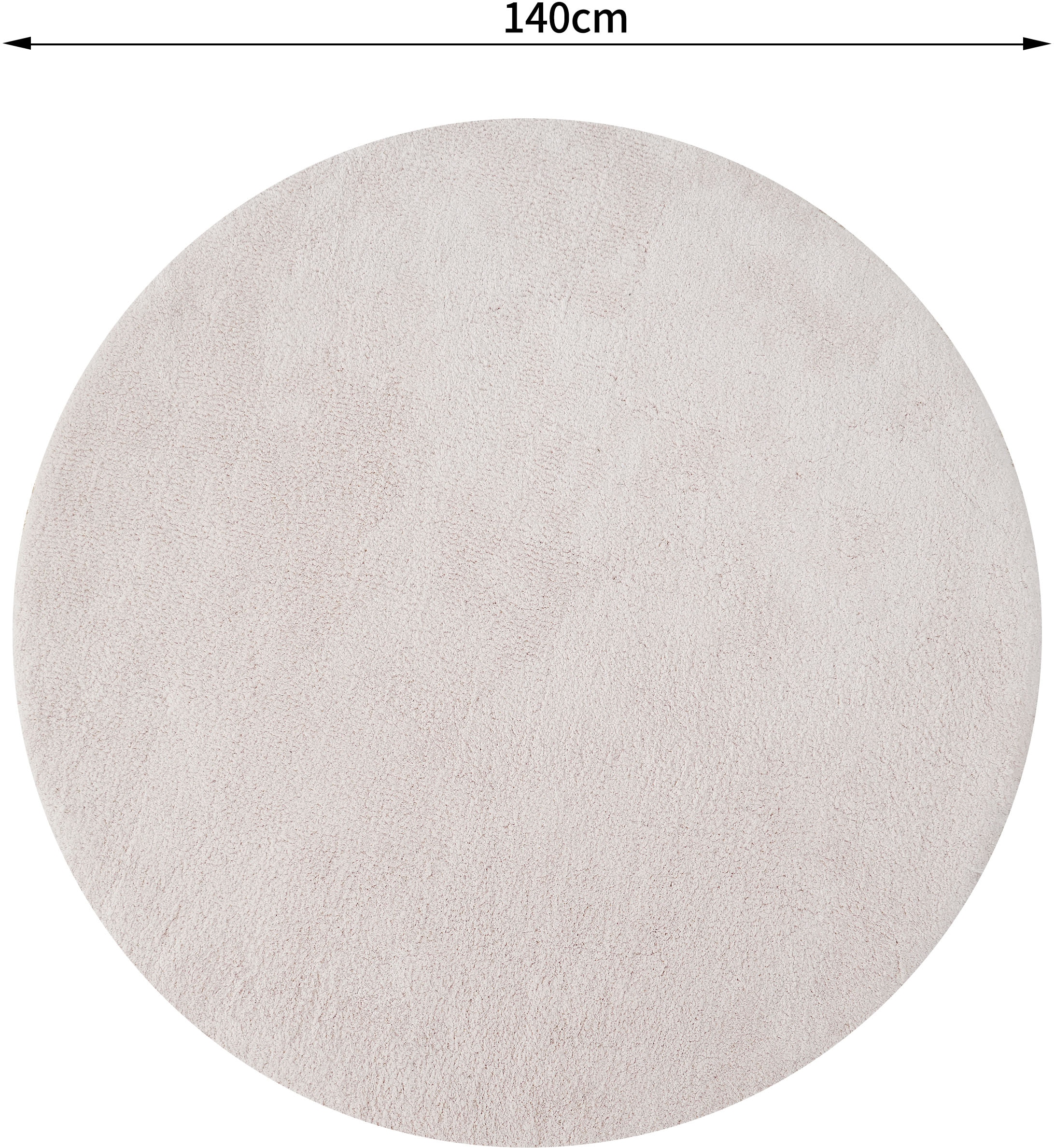 my home Hochflor-Teppich »Microfaser Teppich Magong, besonders weich, sehr feiner Flor« rund 25 mm Höhe unifarben, weiche Teppiche, Wohnzimmer, Schlafzimmer, Kinderzimmer