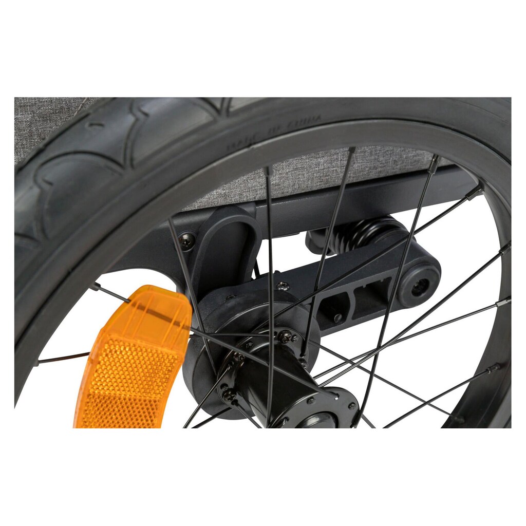 TRIXIE Fahrradhundeanhänger »S, 64×92×80/130 cm, Grau/Salbei«