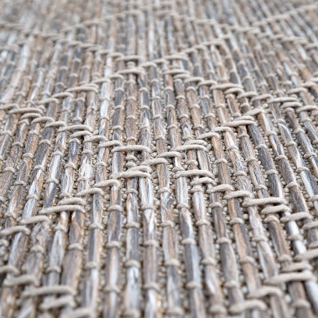 Paco Home Teppich »Vancouver 163«, rund, Flachgewebe, Rauten Muster, meliert,  Bordüre, Outdoor geeignet jetzt kaufen
