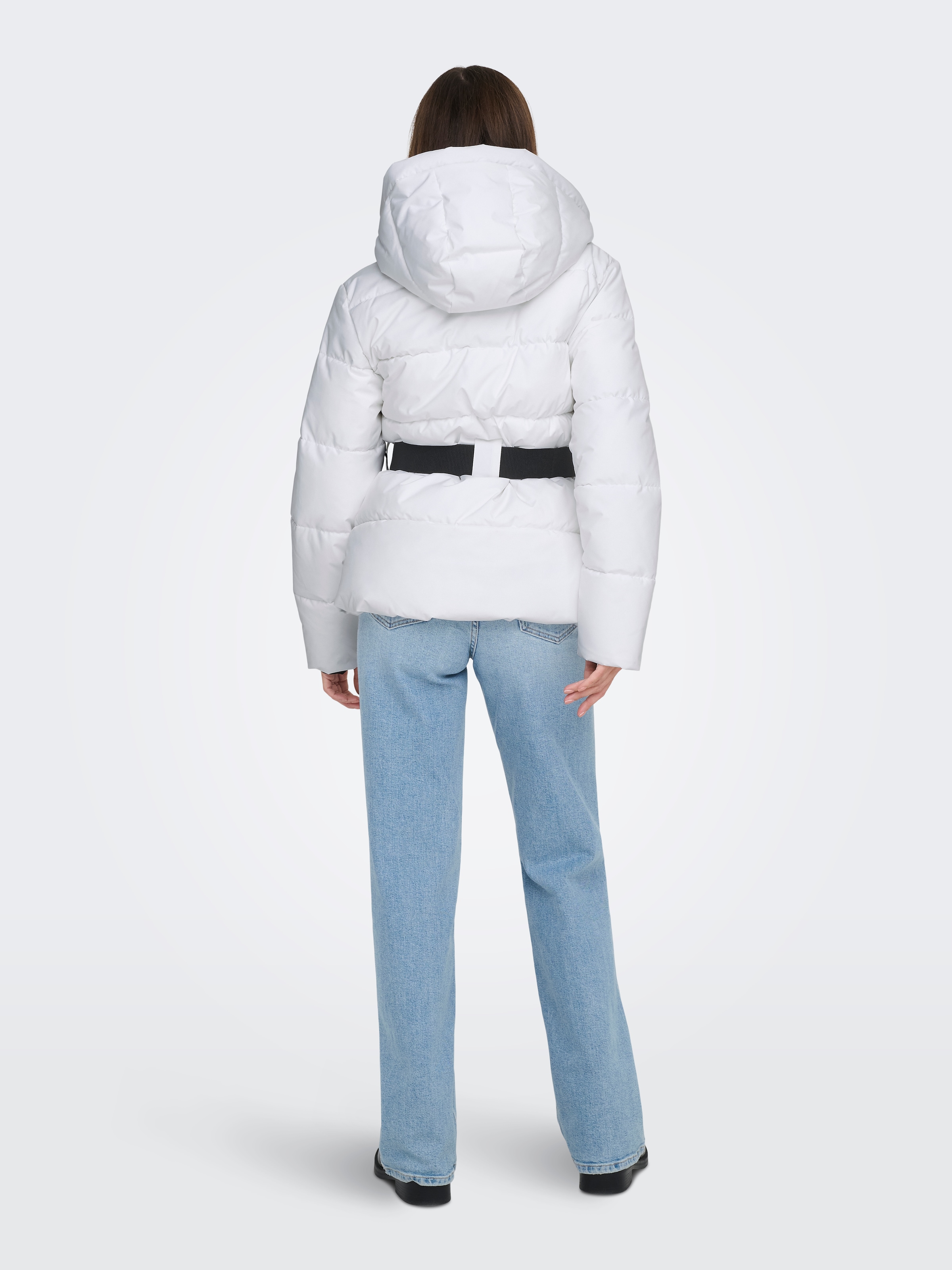 ONLY Veste matelassée »ONLHARPER LIFE BELTED PREMIUM JACKET OTW« mit Kapuze