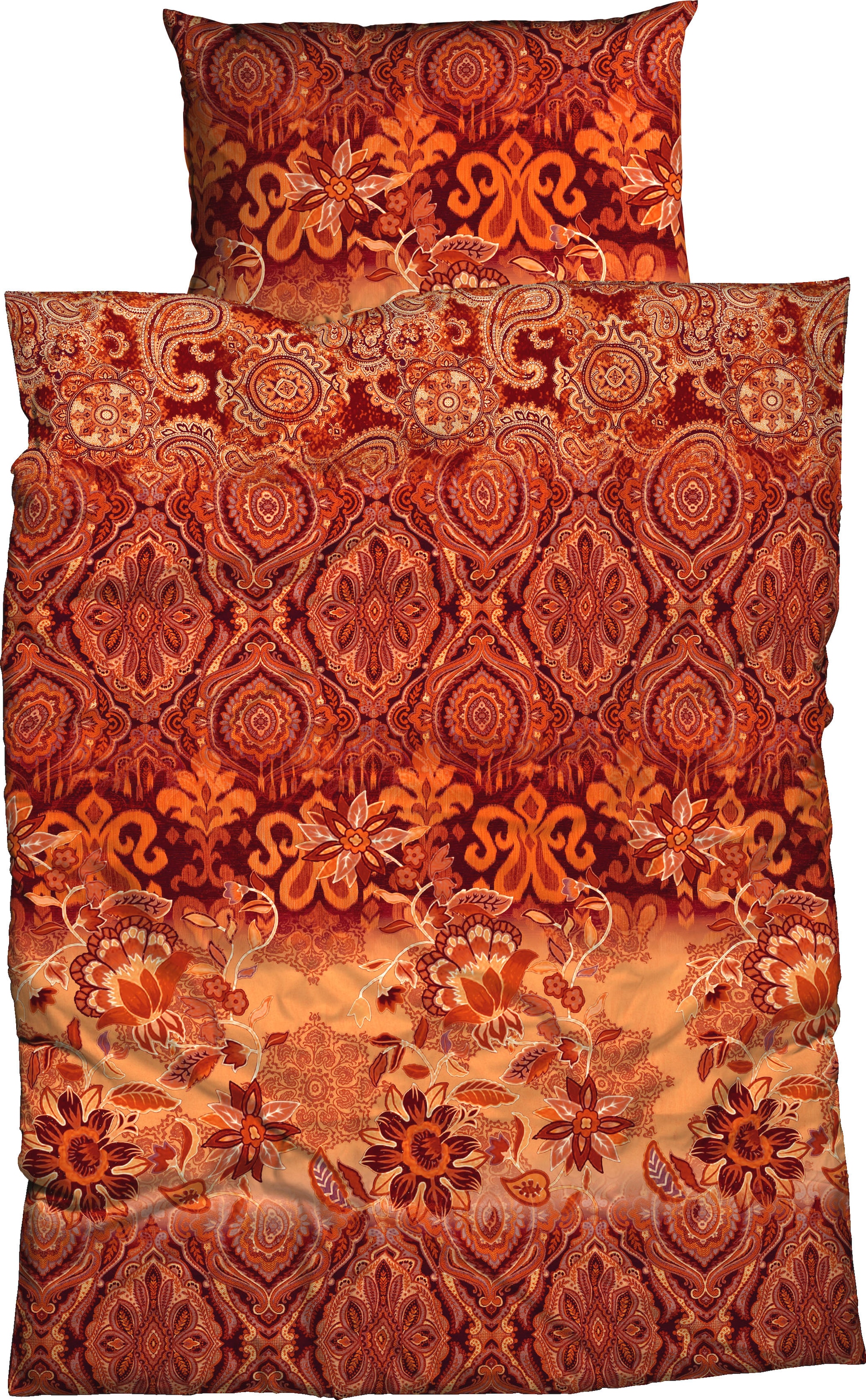 Image of CASATEX Bettwäsche "Suzani" 3 Stk. harmonisches Blütendesign