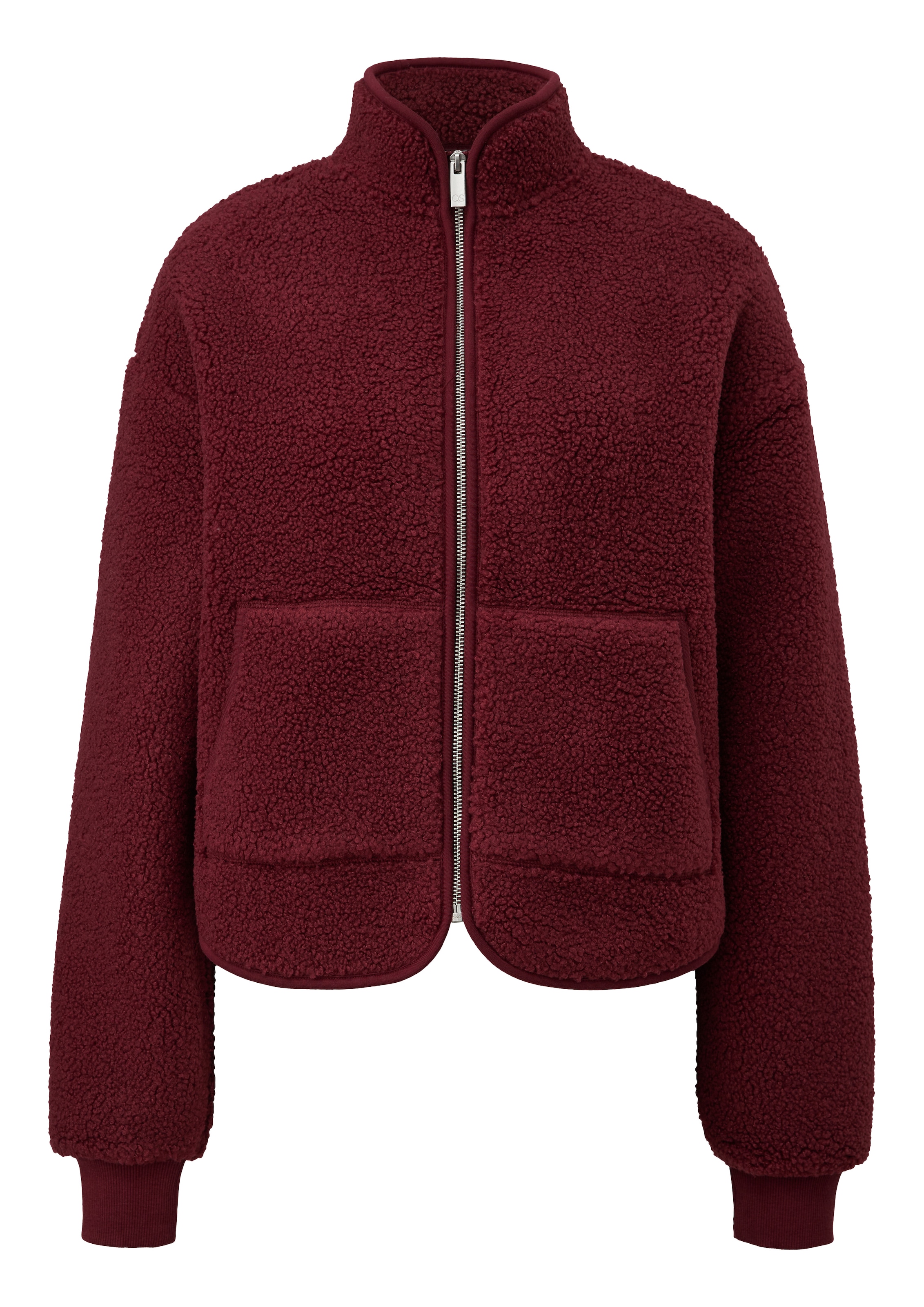 QS Sweatjacke Fleecejacke mit Stehkragen