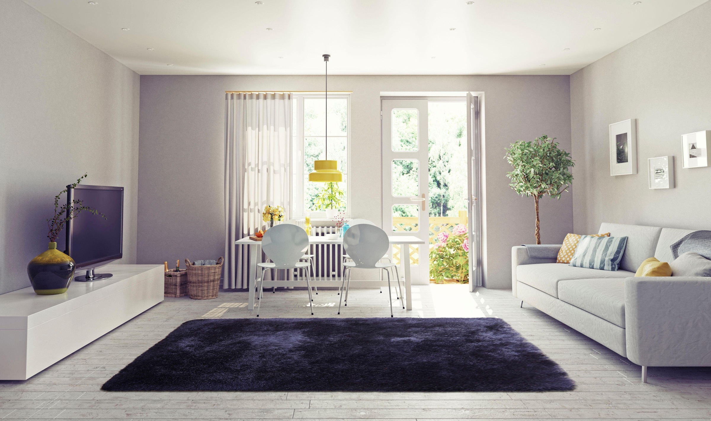 my home Hochflor-Teppich »Barin«, rechteckig, 90 mm Höhe, besonders weicher Teppich