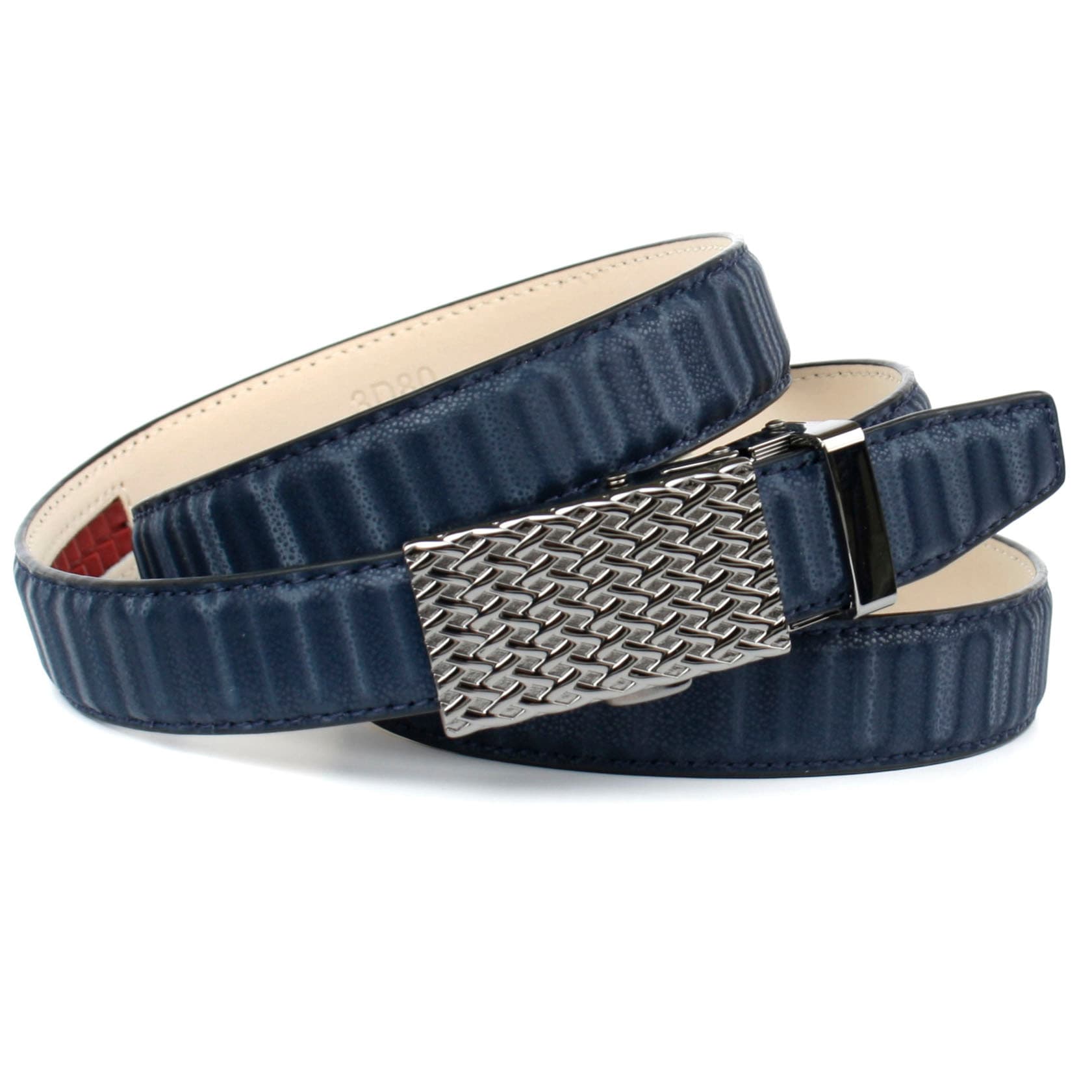 Image of Anthoni Crown Ledergürtel, Automatik Gürtel mit gemusterter Schliesse bei Ackermann Versand Schweiz