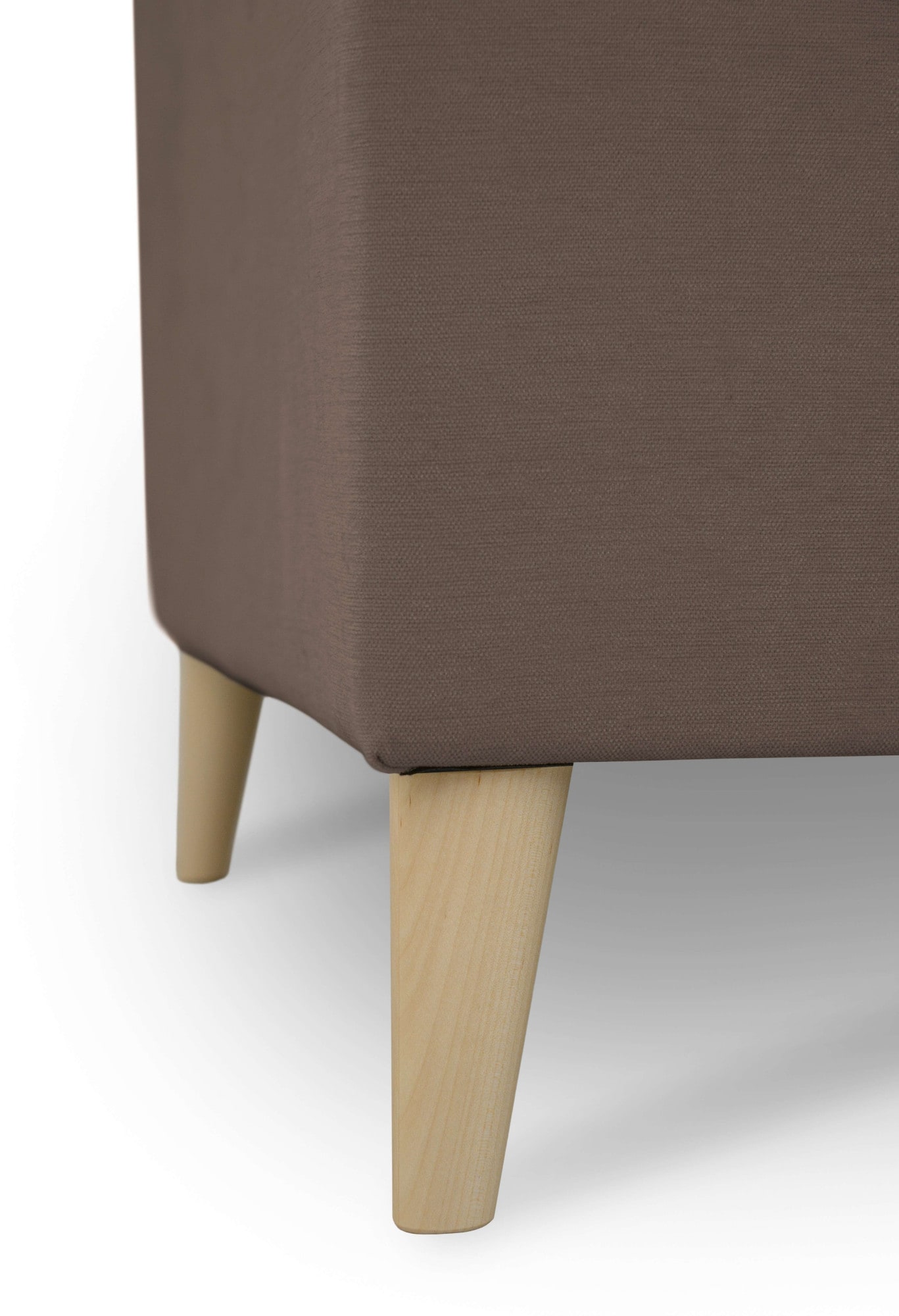 GOODproduct Paysage de salon »Oland Skandi, weicher Chenille-Stoff« U-Form, 342 cm, Wellenunterfederung, Skandi-Design, Massivholzfüsse