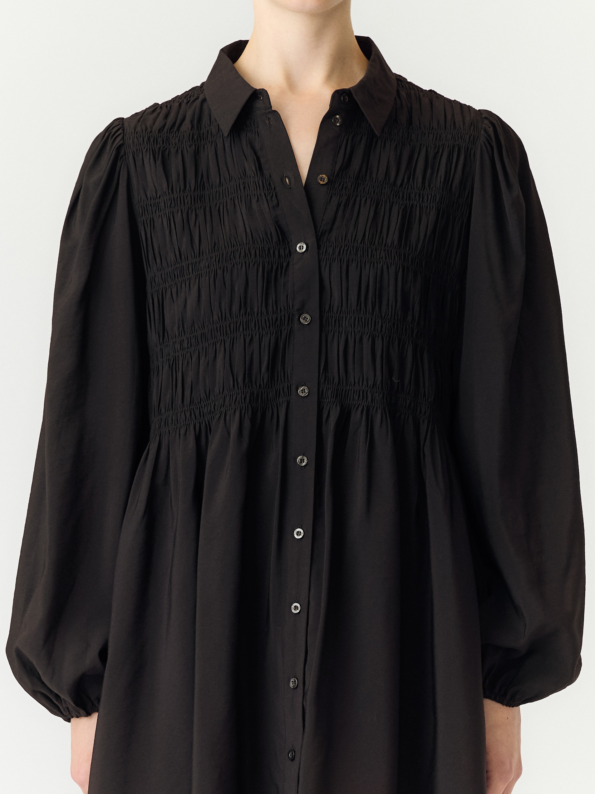 Y.A.S Robe de smoking »YASPALA LS SMOCK SHIRT DRESS S. NOOS« mélange de viscose