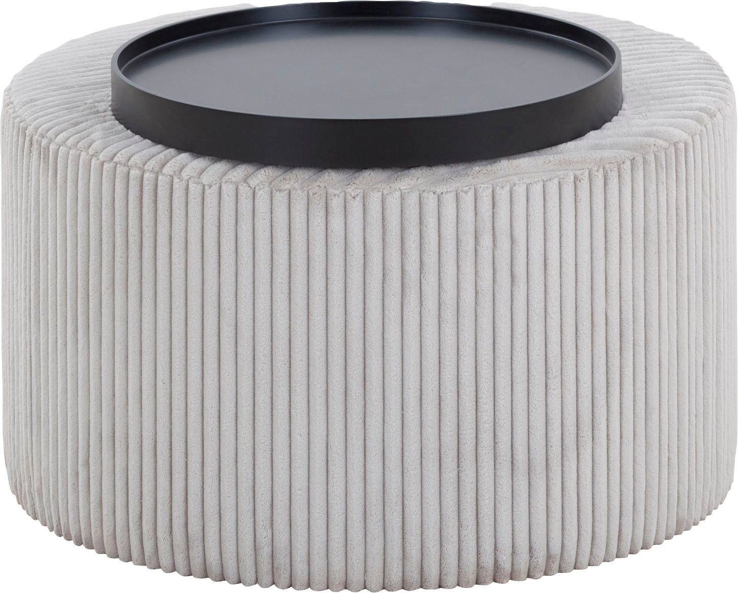 Image of SalesFever Couchtisch "Coffeetable für gemütliche Abende" Bezug in moderner Cord-Optik