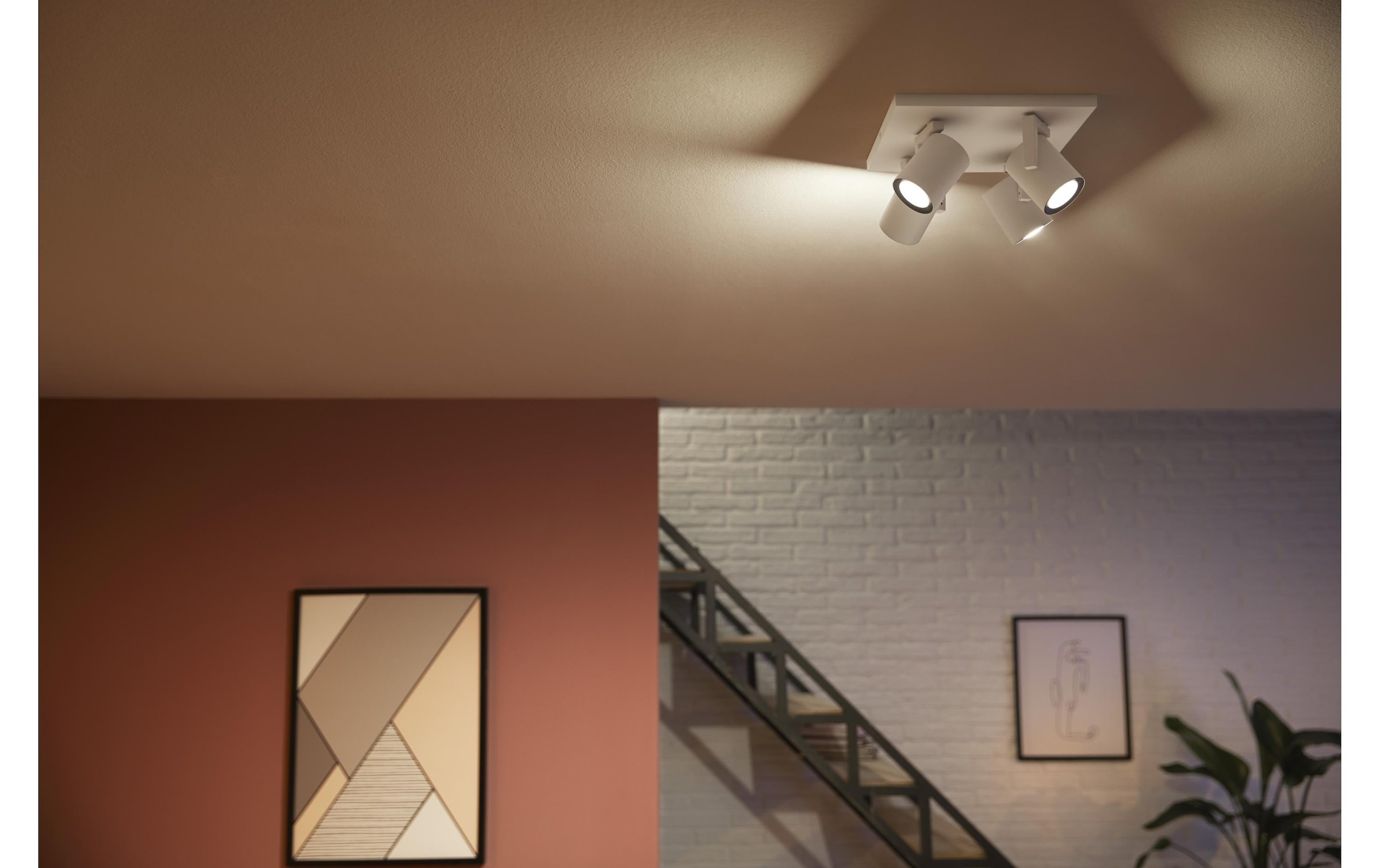 Philips Hue LED Deckenleuchte »Argenta 4er-Spot«, Leuchtmittel GU10 | LED wechselbar
