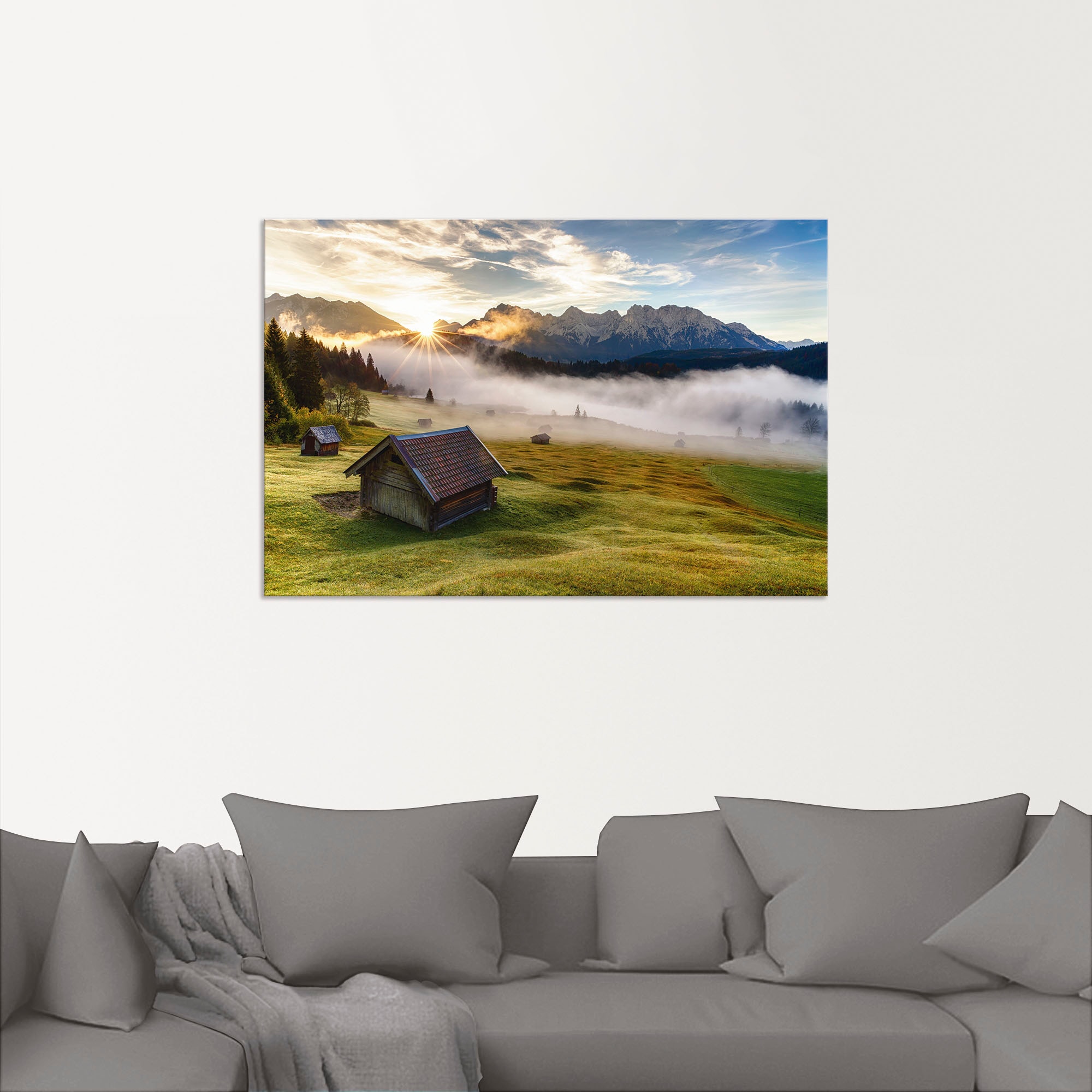 Artland Wandbild »Herbst in Bayern«, Berge & Alpenbilder, (1 St.), als Alubild, Outdoorbild, Leinwandbild, Wandaufkleber, versch. Grössen