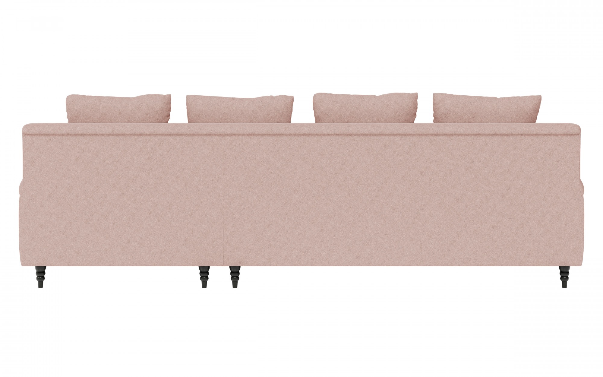 Guido Maria Kretschmer Home&Living Ecksofa »NORIN L-Form«, zwei Fussarten: vorne - Rollen, hinten - Holzfüsse