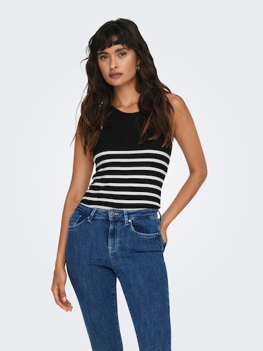 ONLY Tanktop »ONLKENYA RIB STRIPE TANK TOP CS JRS«