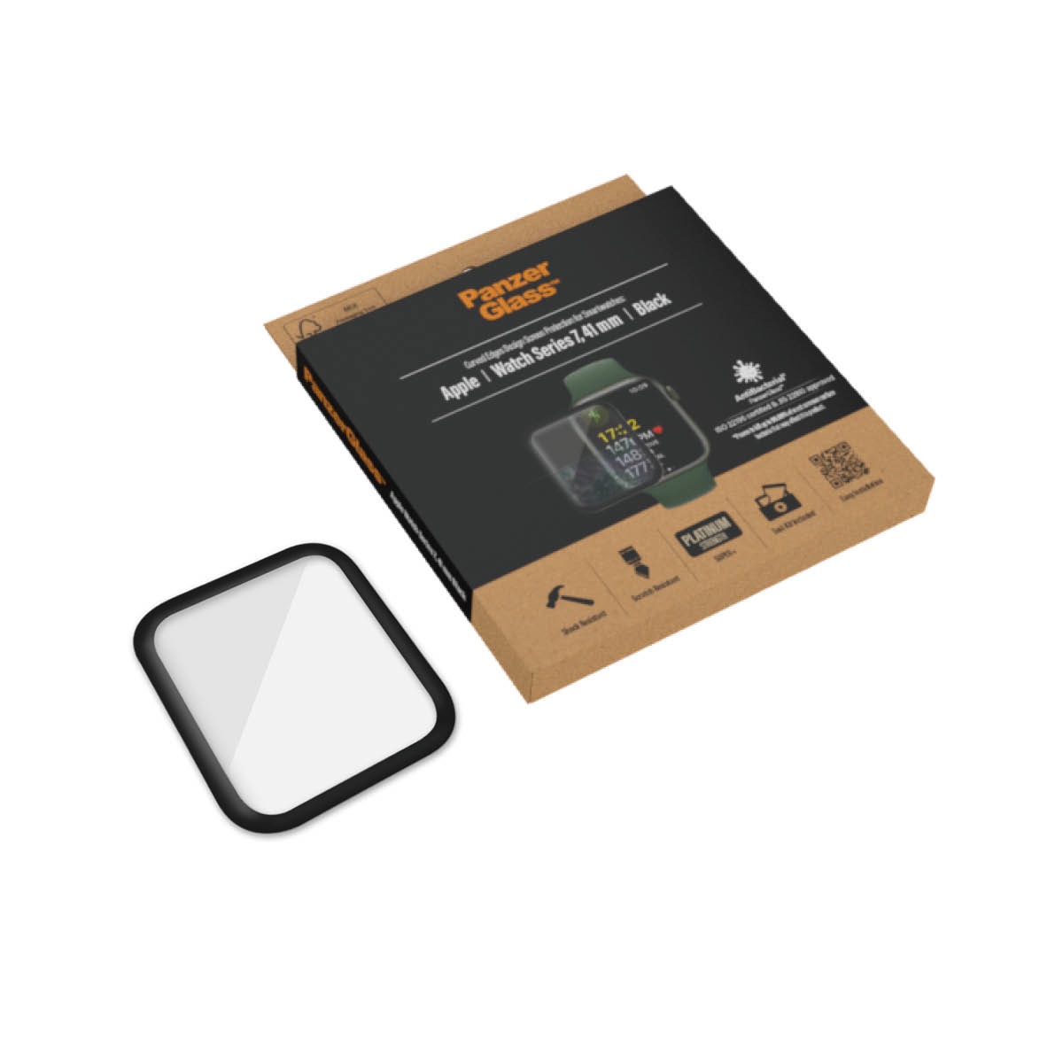 PanzerGlass Verre de protection d'écran »Screen Protector Glass« für Apple Watch Series 7/8 41mm