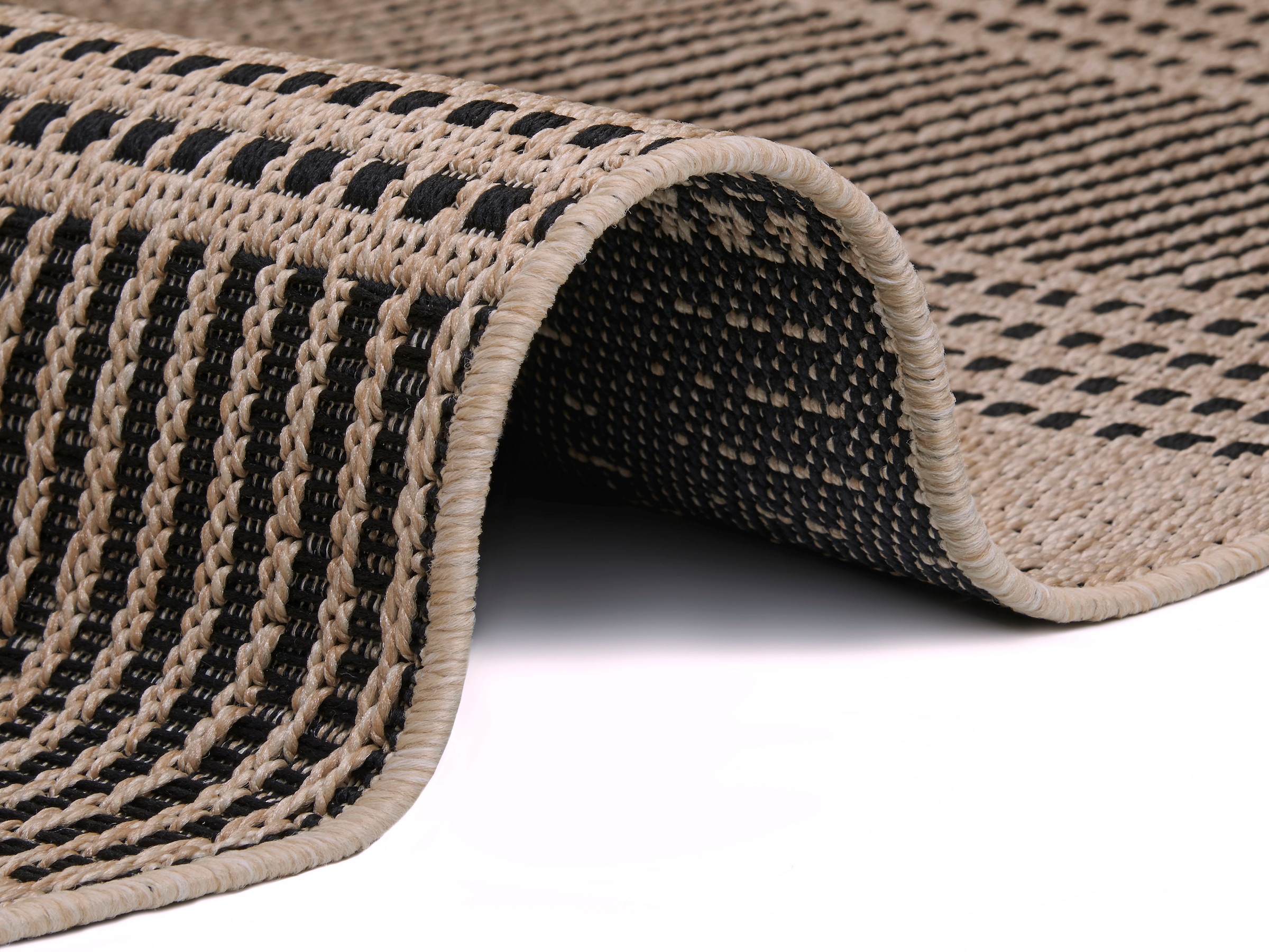 freundin Home Collection Teppich »Tove«, rechteckig, In-und Outdoor geeignet, Strapazierfähig und pflegeleicht, Flachgewebe